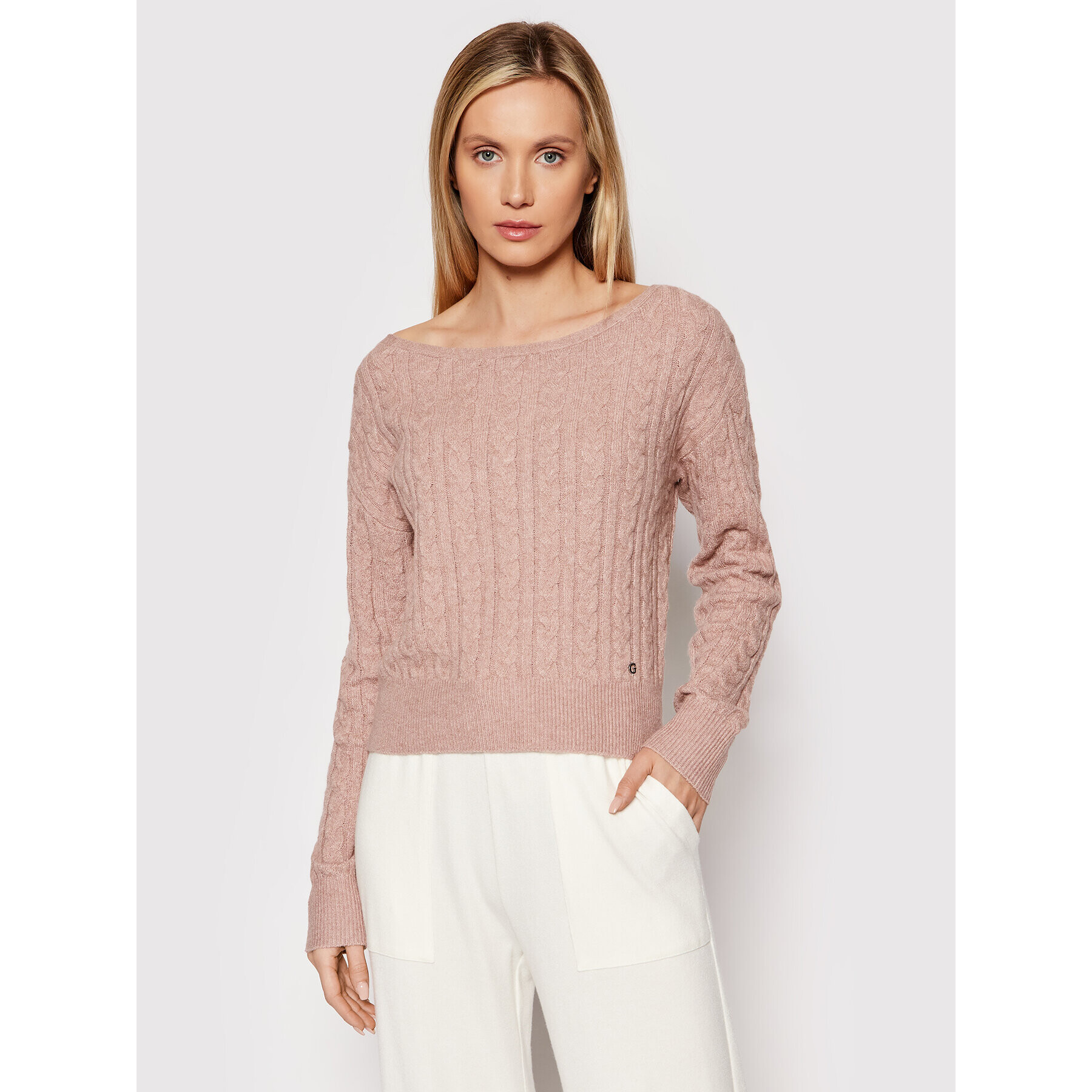 Guess Sweater Tanya W1BR06 Z2QA0 Rózsaszín Regular Fit - Pepit.hu