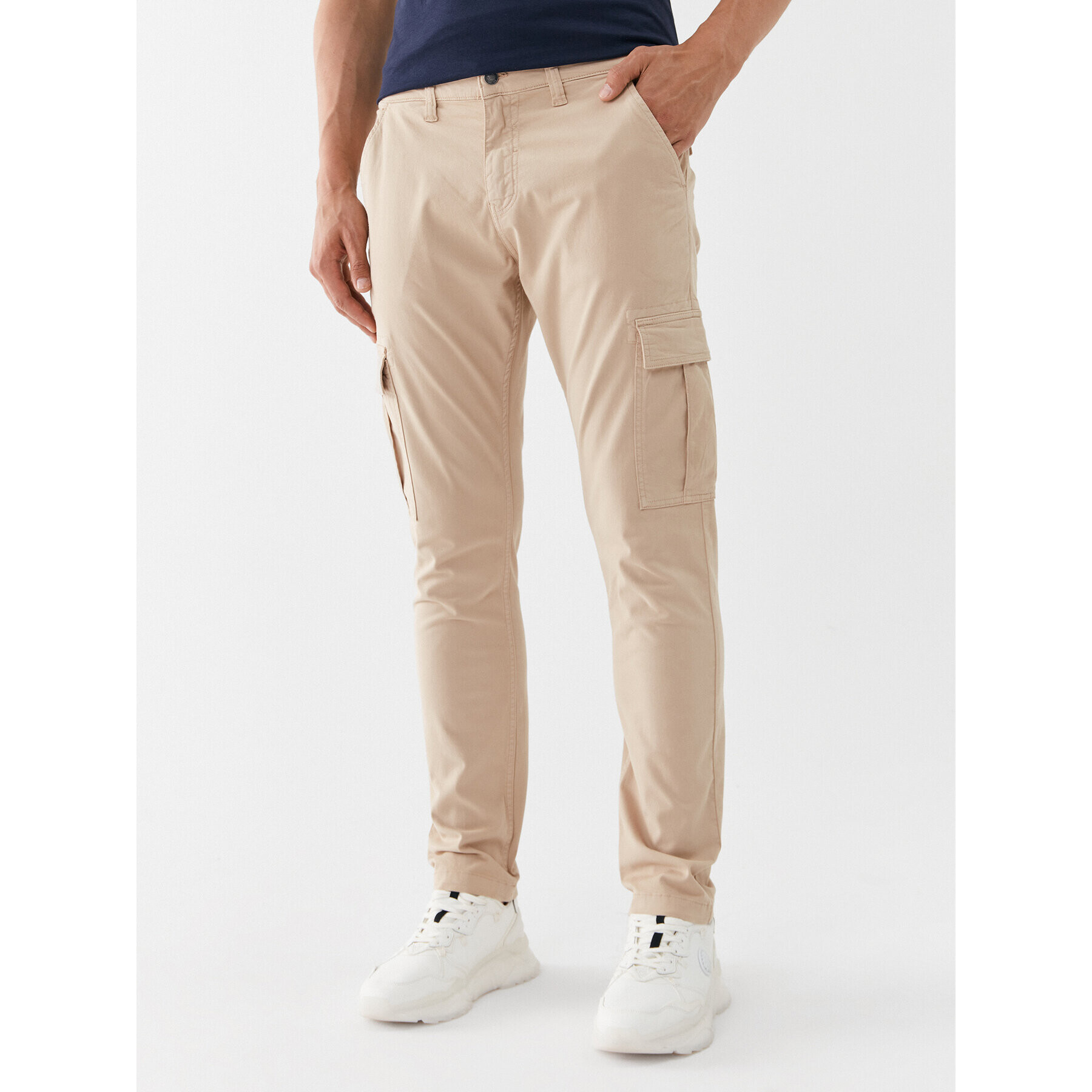 Guess Szövet nadrág M2GB27 WCNZ0 Bézs Slim Fit - Pepit.hu