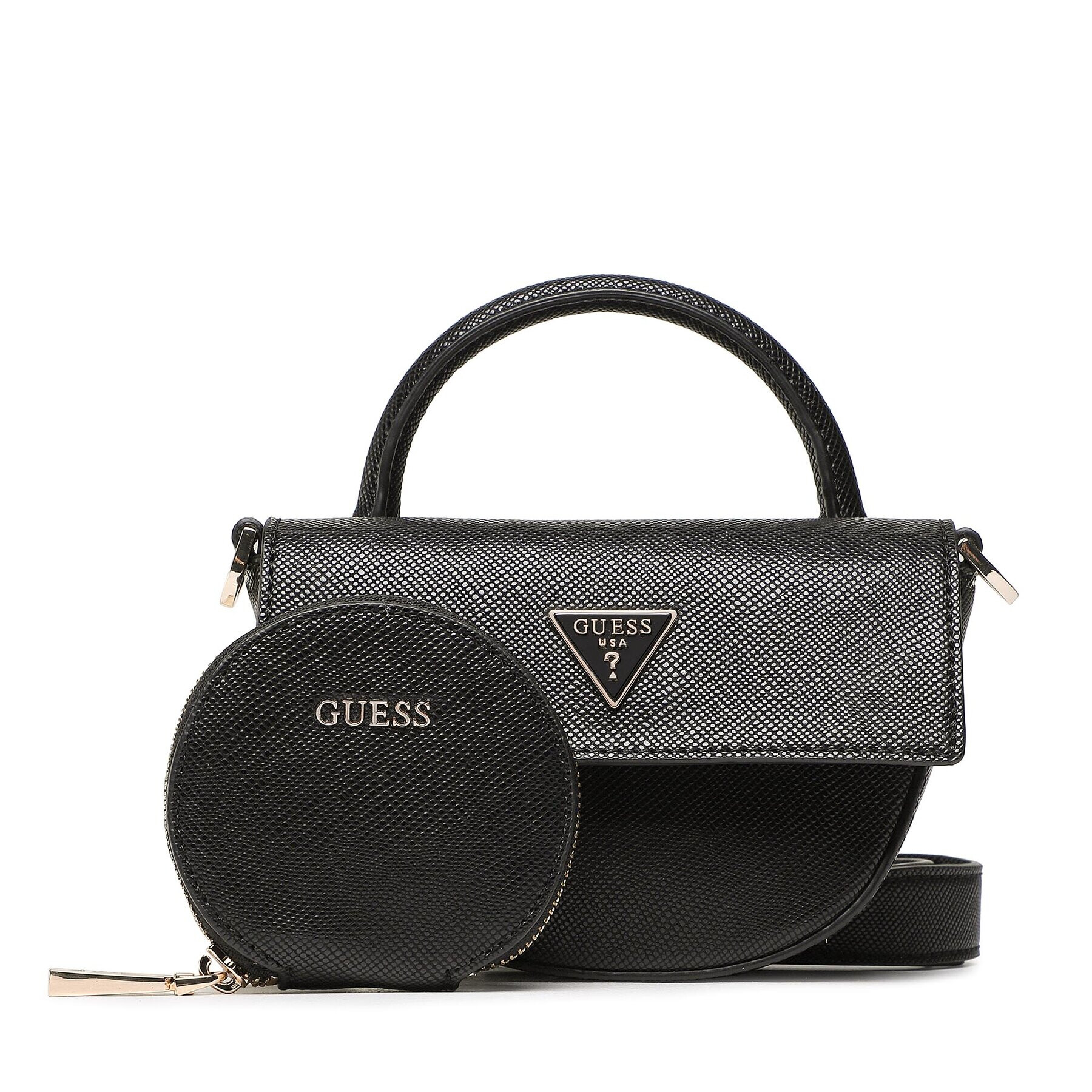 Guess Táska Eco Alexie (EVG) Mini Bags HWEVG8 73778 Fekete - Pepit.hu