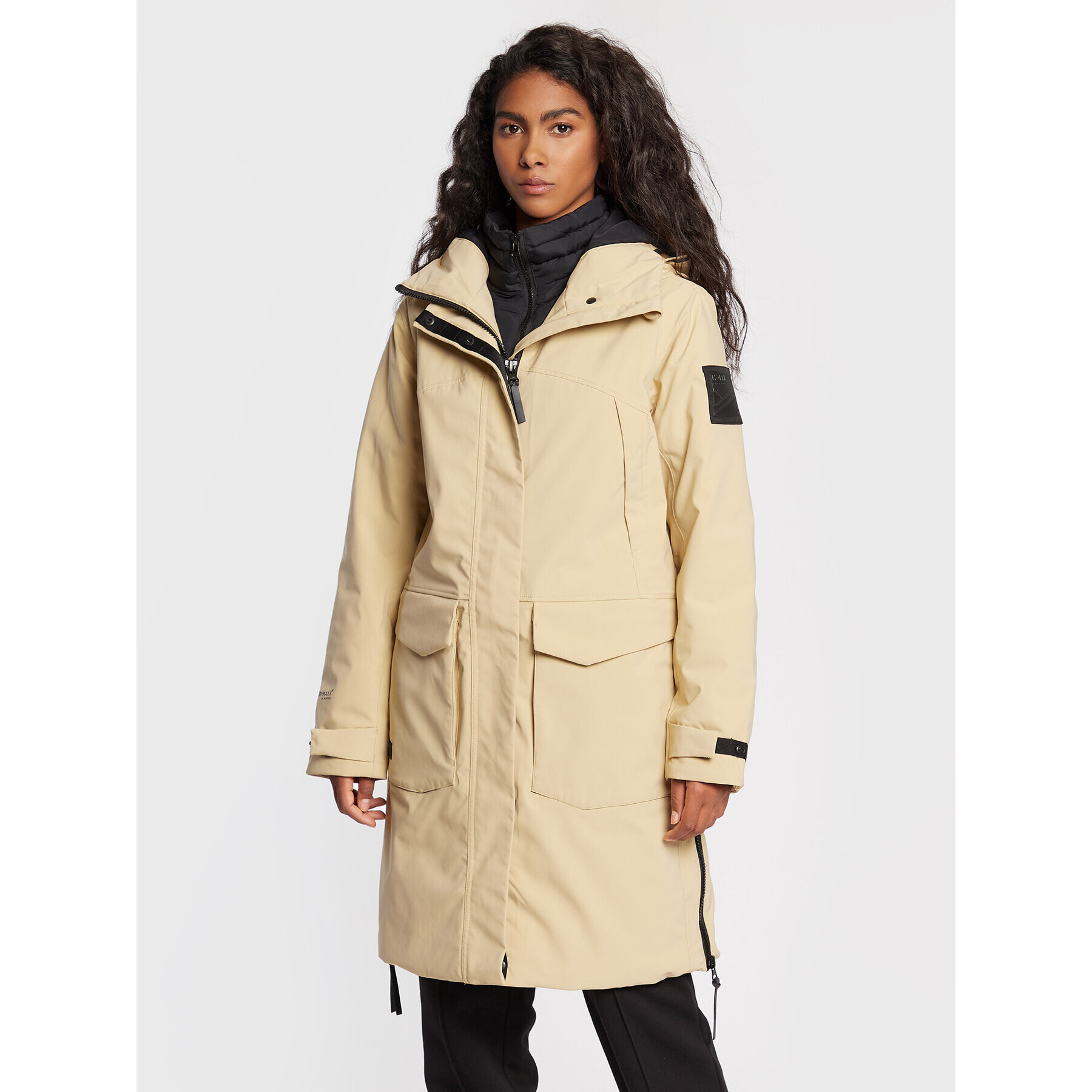 Halti Parka Bergga 065-0425 Bézs Regular Fit - Pepit.hu