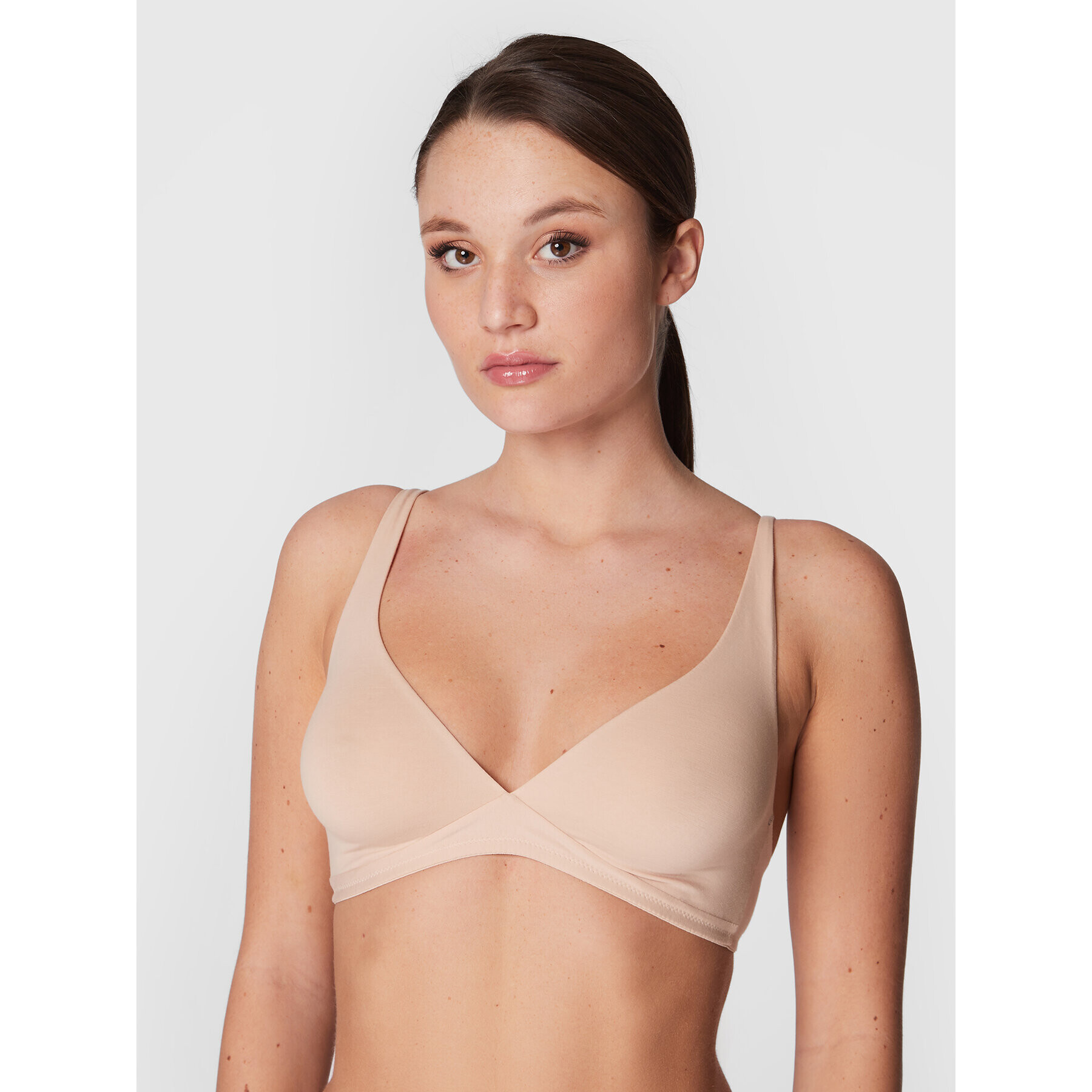 Hanro Bralette melltartó Cotton Sensation 1387 Bézs - Pepit.hu