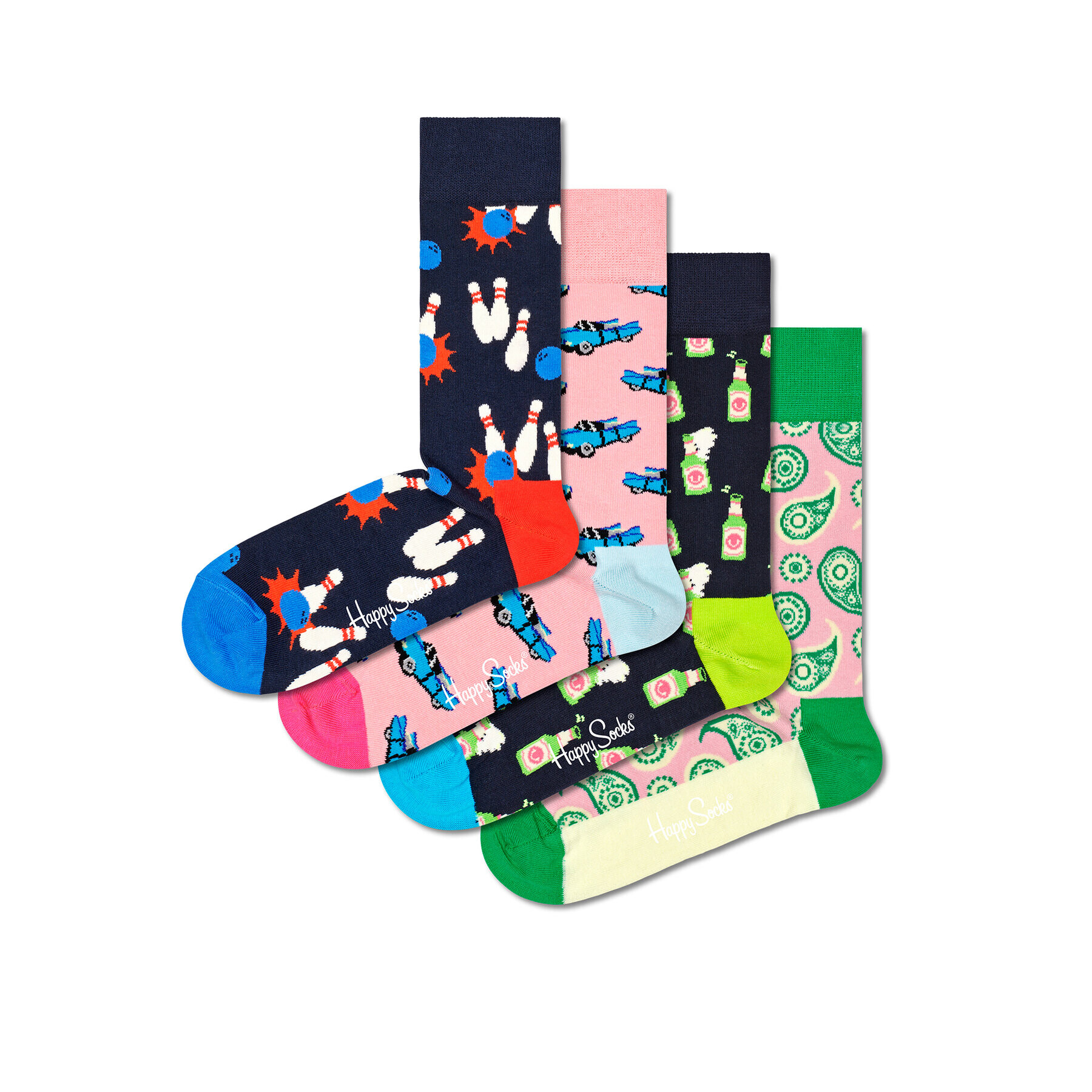 Happy Socks 4 pár hosszú szárú unisex zokni XBOW09-0200 Színes - Pepit.hu