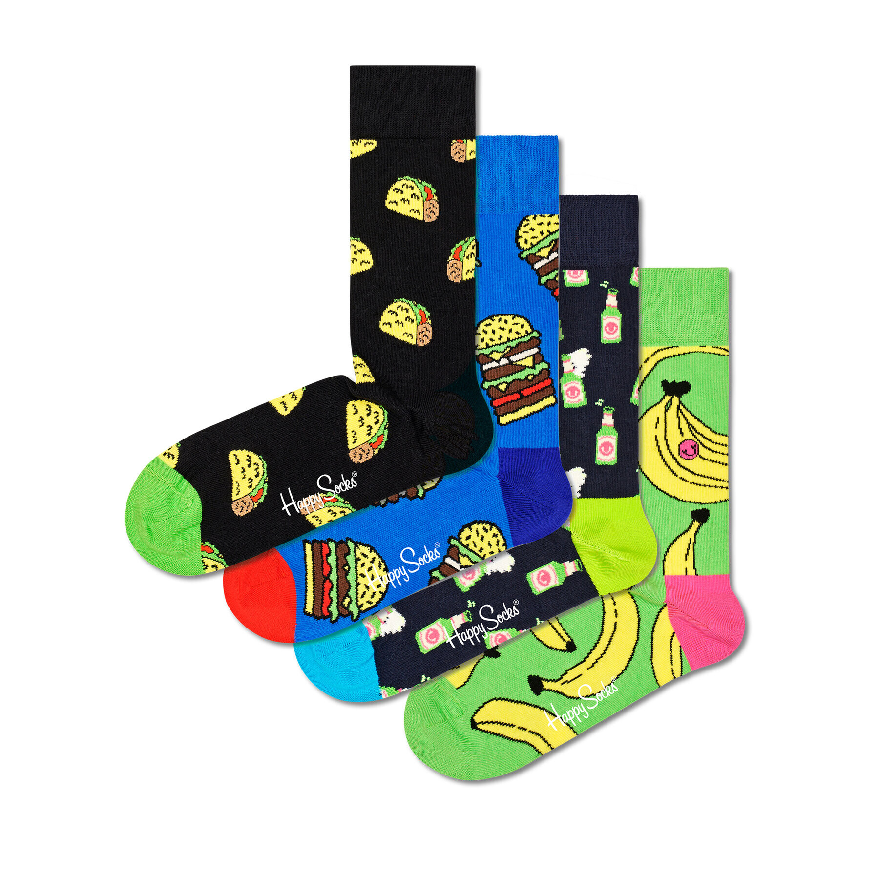 Happy Socks 4 pár hosszú szárú unisex zokni XYUM09-0200 Színes - Pepit.hu