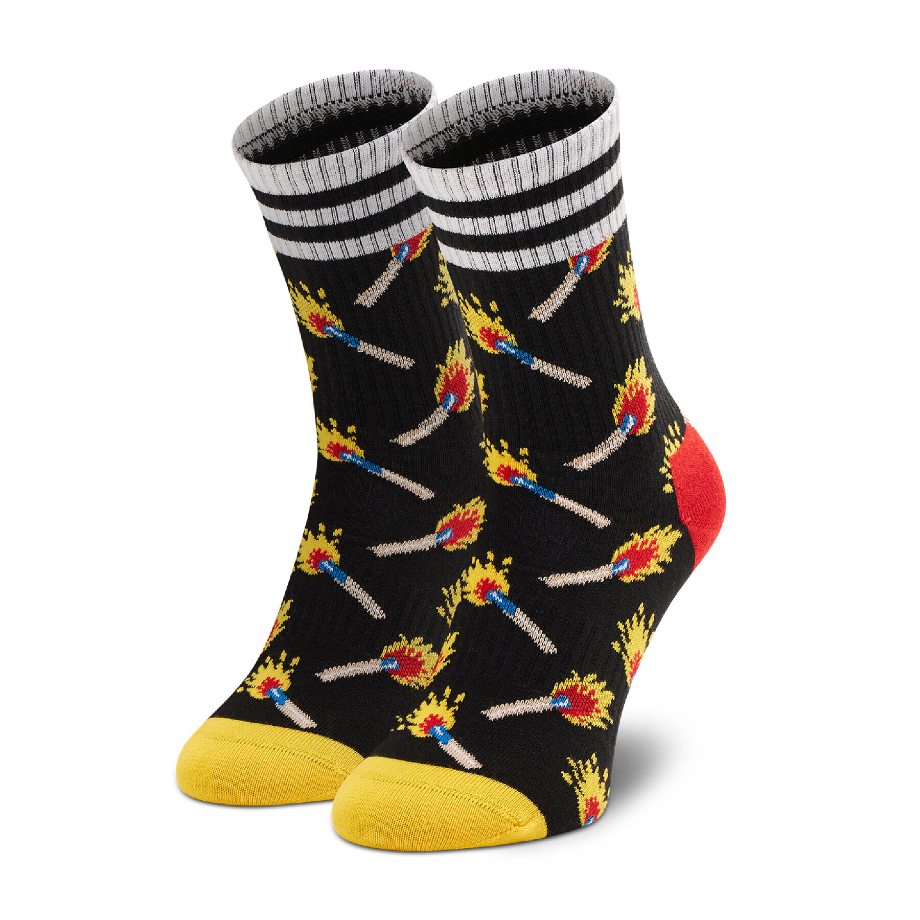 Happy Socks Unisex Magasszárú Zokni ATMAT14-9300 Fekete - Pepit.hu