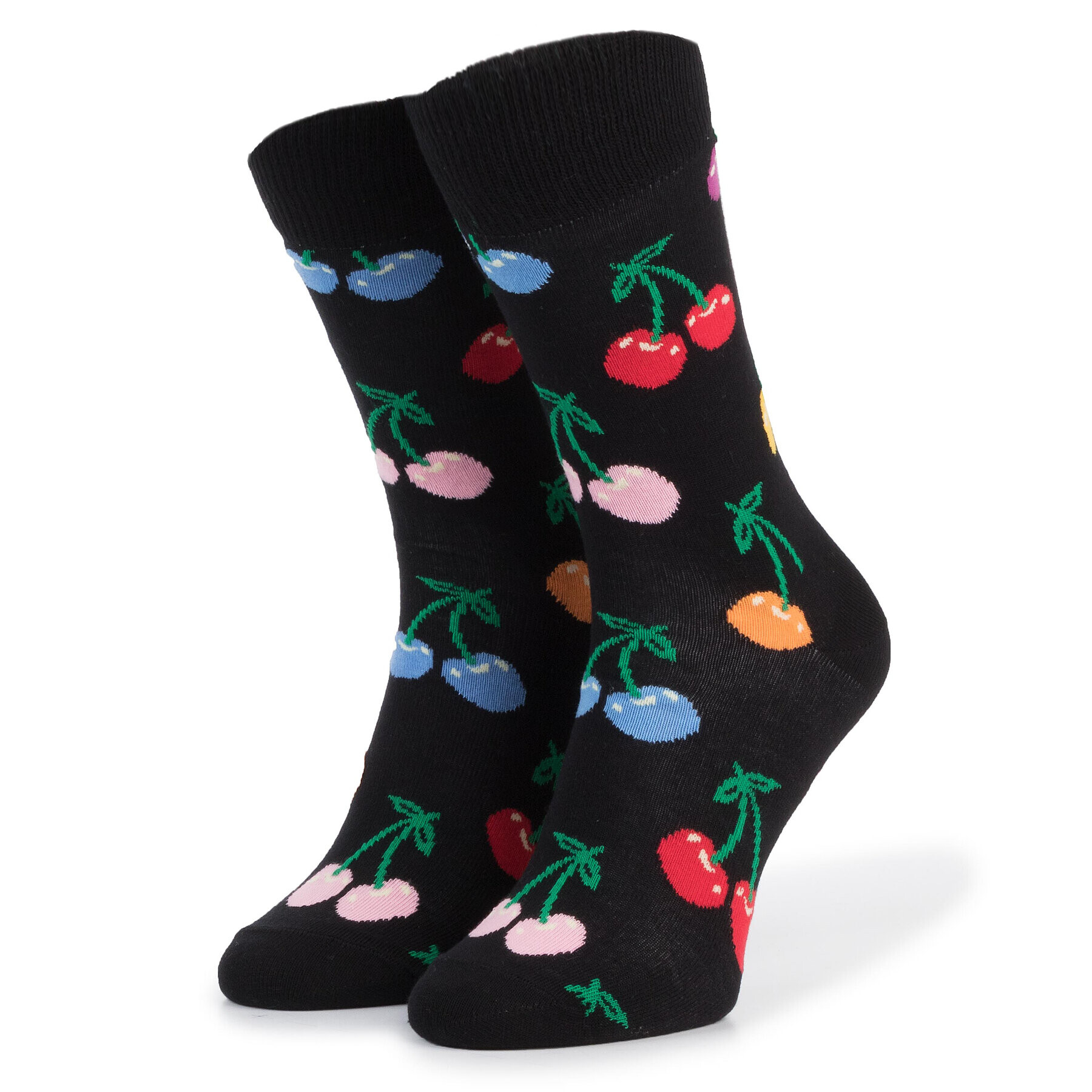 Happy Socks Unisex Magasszárú Zokni CHE01-9002 Fekete - Pepit.hu