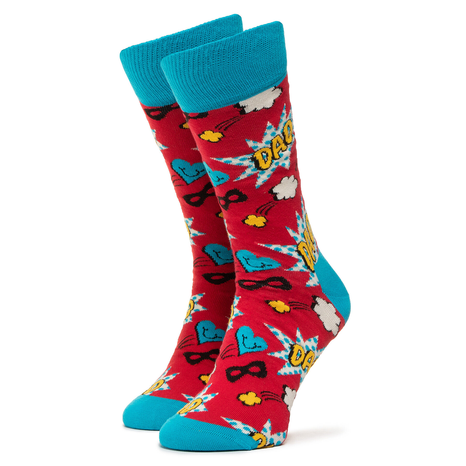 Happy Socks Unisex Magasszárú Zokni DAD01-4000 Piros - Pepit.hu