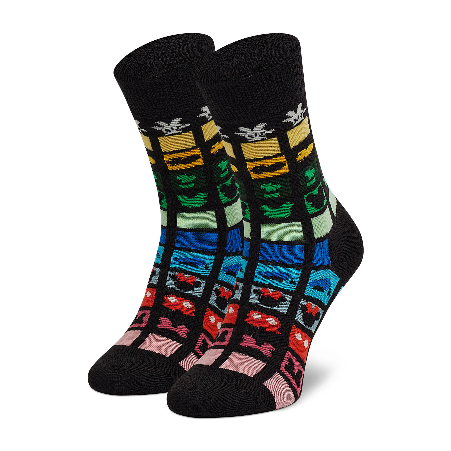 Happy Socks Unisex Magasszárú Zokni DNY01-9300 Fekete - Pepit.hu