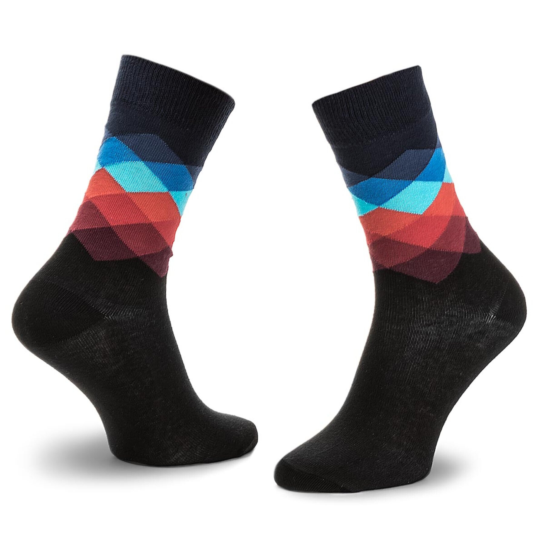 Happy Socks Unisex Magasszárú Zokni FD01-069 Fekete - Pepit.hu