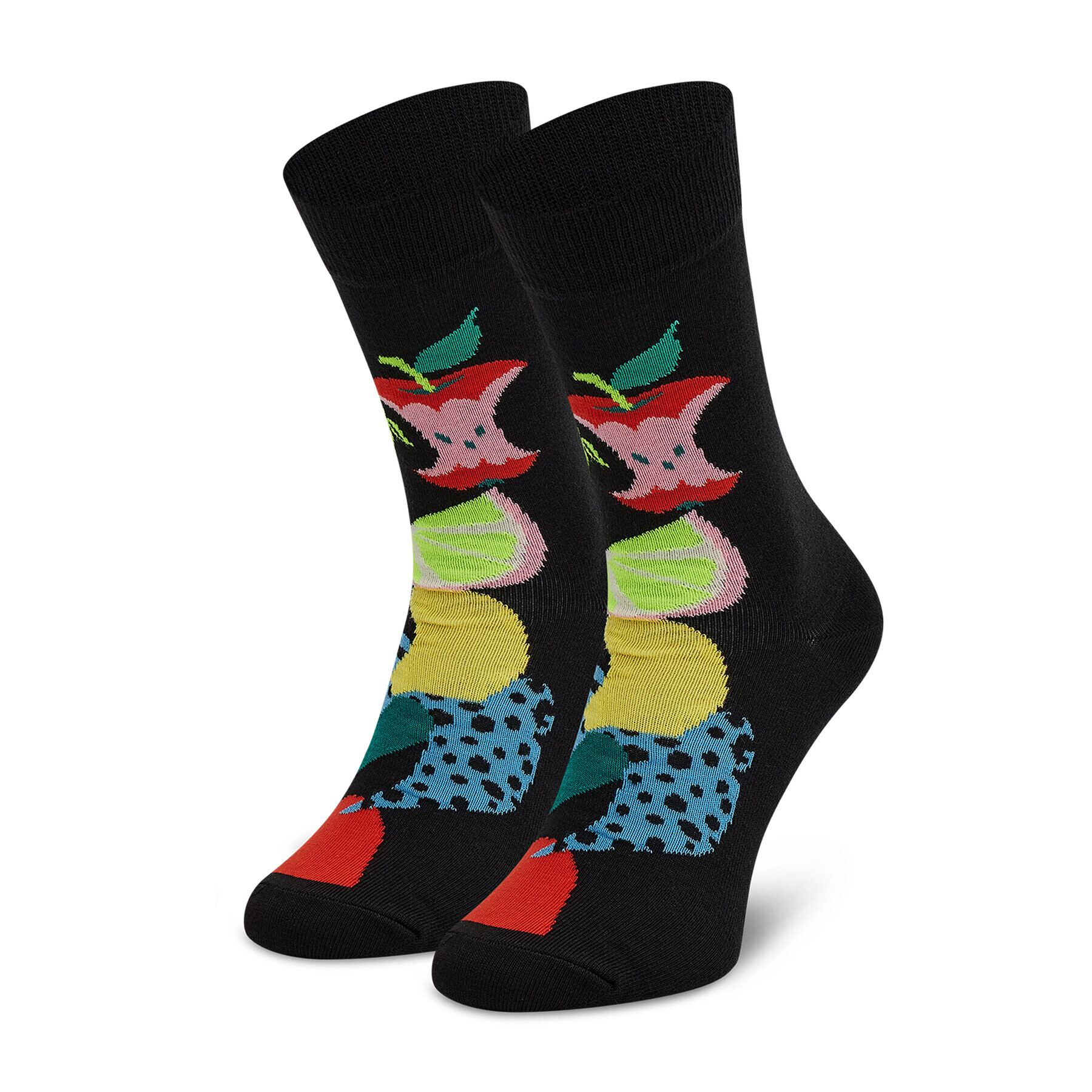 Happy Socks Unisex Magasszárú Zokni FRU01-9300 Fekete - Pepit.hu