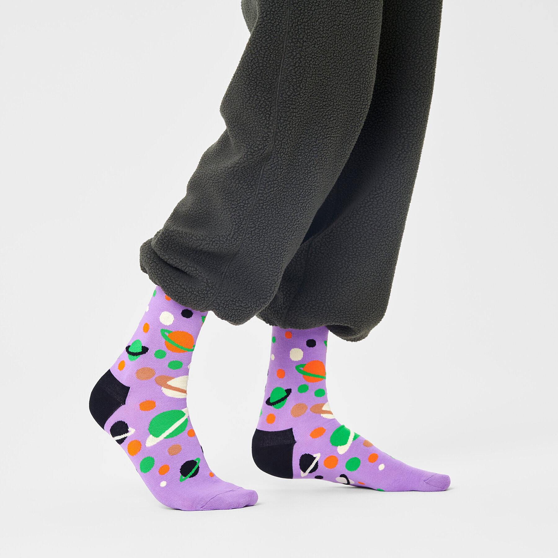 Happy Socks Unisex Magasszárú Zokni MIL01-5000 Lila - Pepit.hu