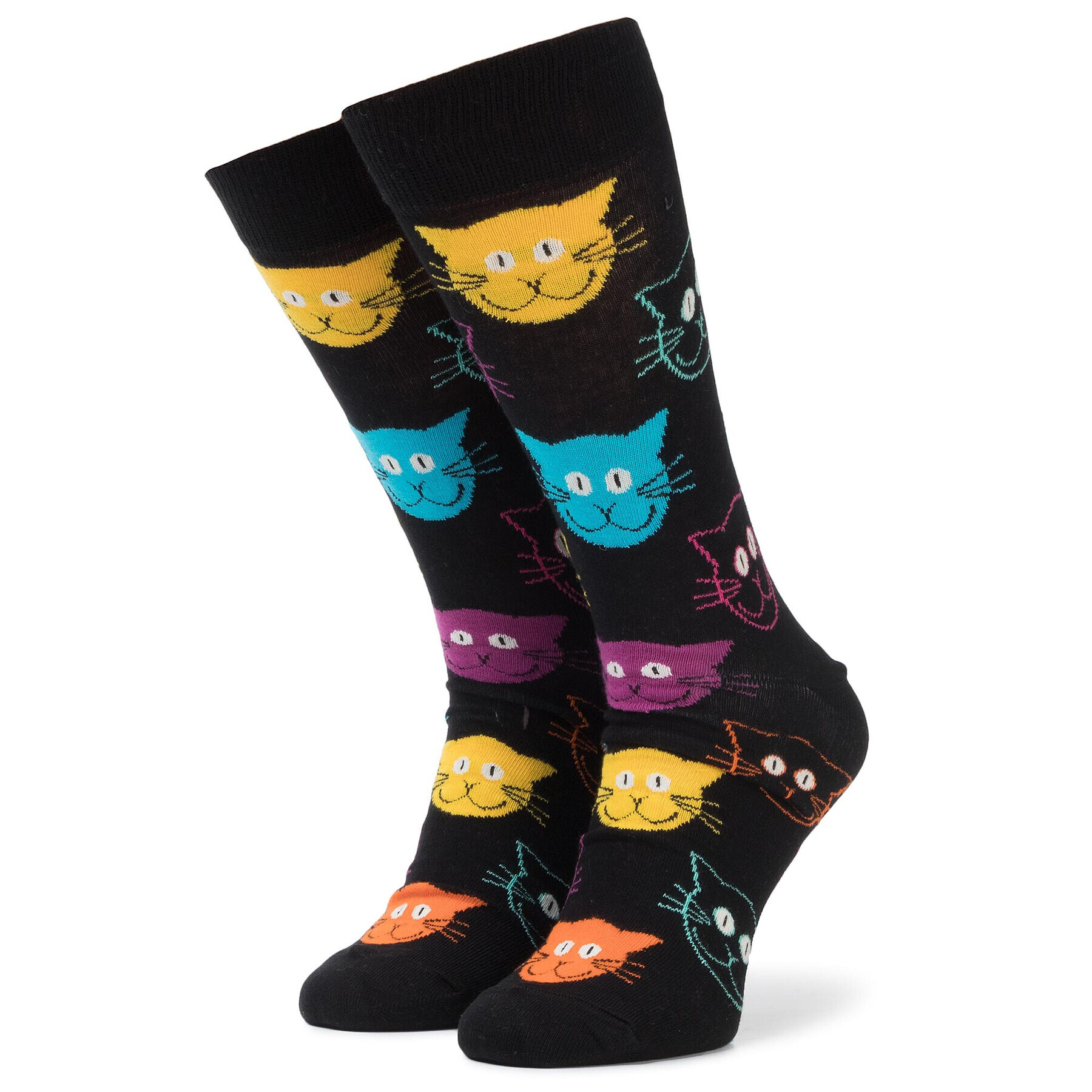 Happy Socks Unisex Magasszárú Zokni MJA01-9001 Fekete - Pepit.hu