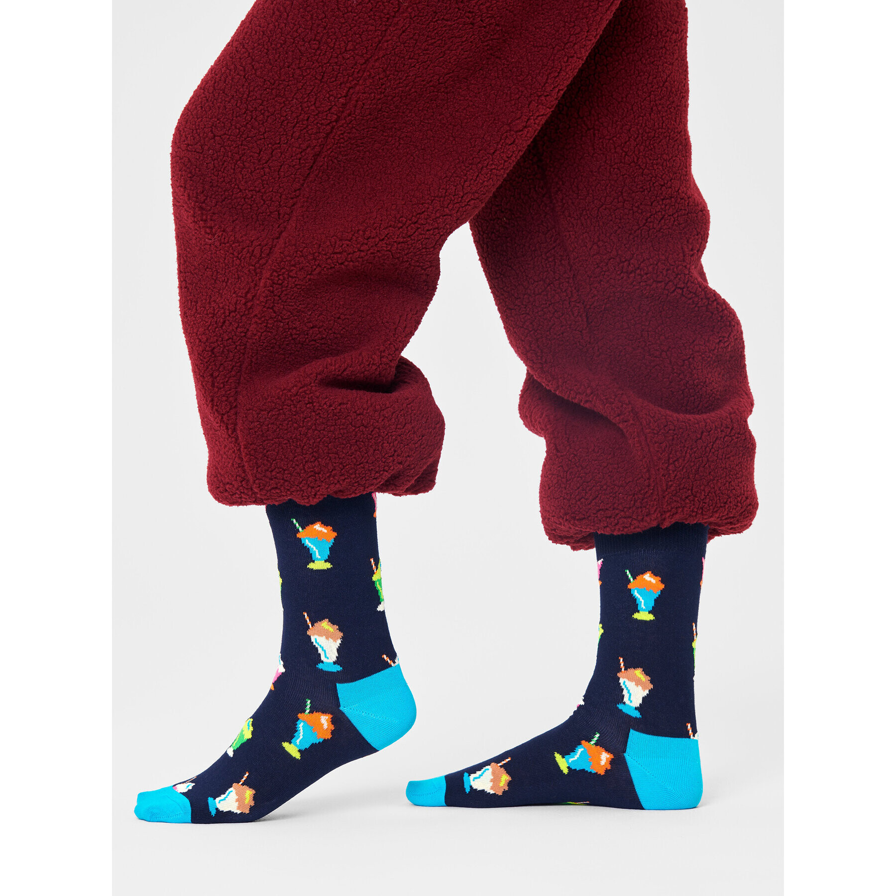 Happy Socks Unisex Magasszárú Zokni MSS01-6300 Fekete - Pepit.hu