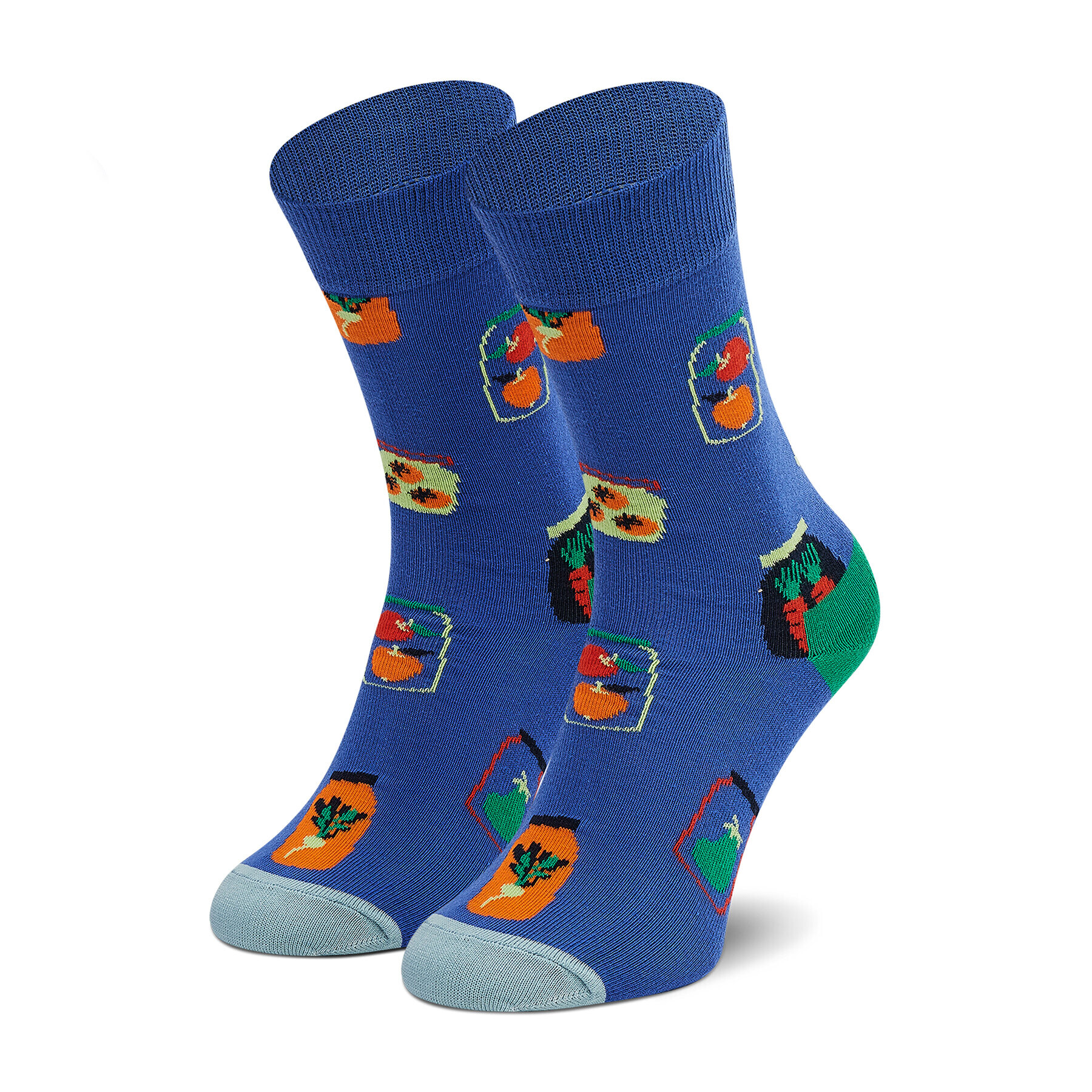 Happy Socks Unisex Magasszárú Zokni SHAR01-6300 Kék - Pepit.hu