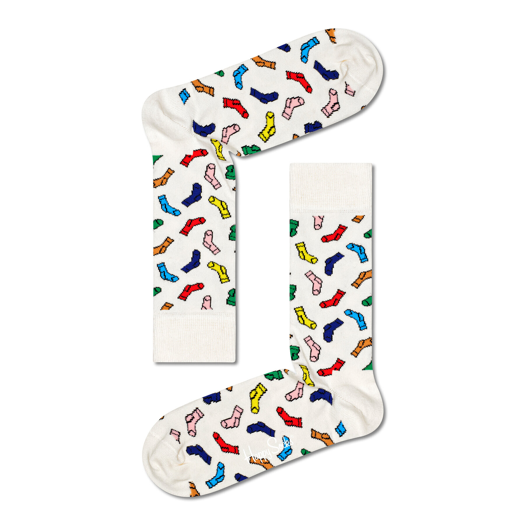 Happy Socks Unisex Magasszárú Zokni SOC01-1300 Bézs - Pepit.hu