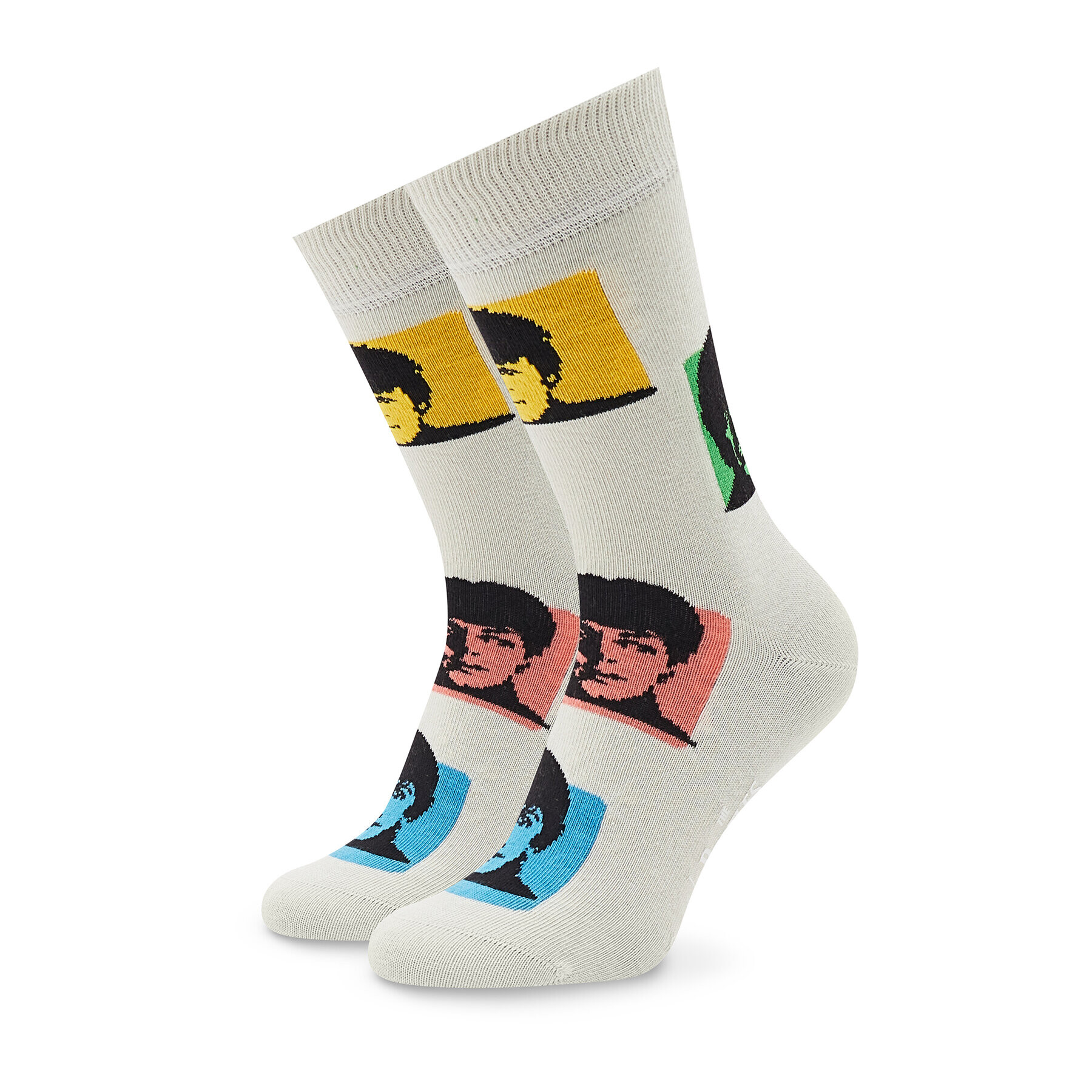 Happy Socks Unisex Magasszárú Zokni The Beatles BEA01-1300 Bézs - Pepit.hu