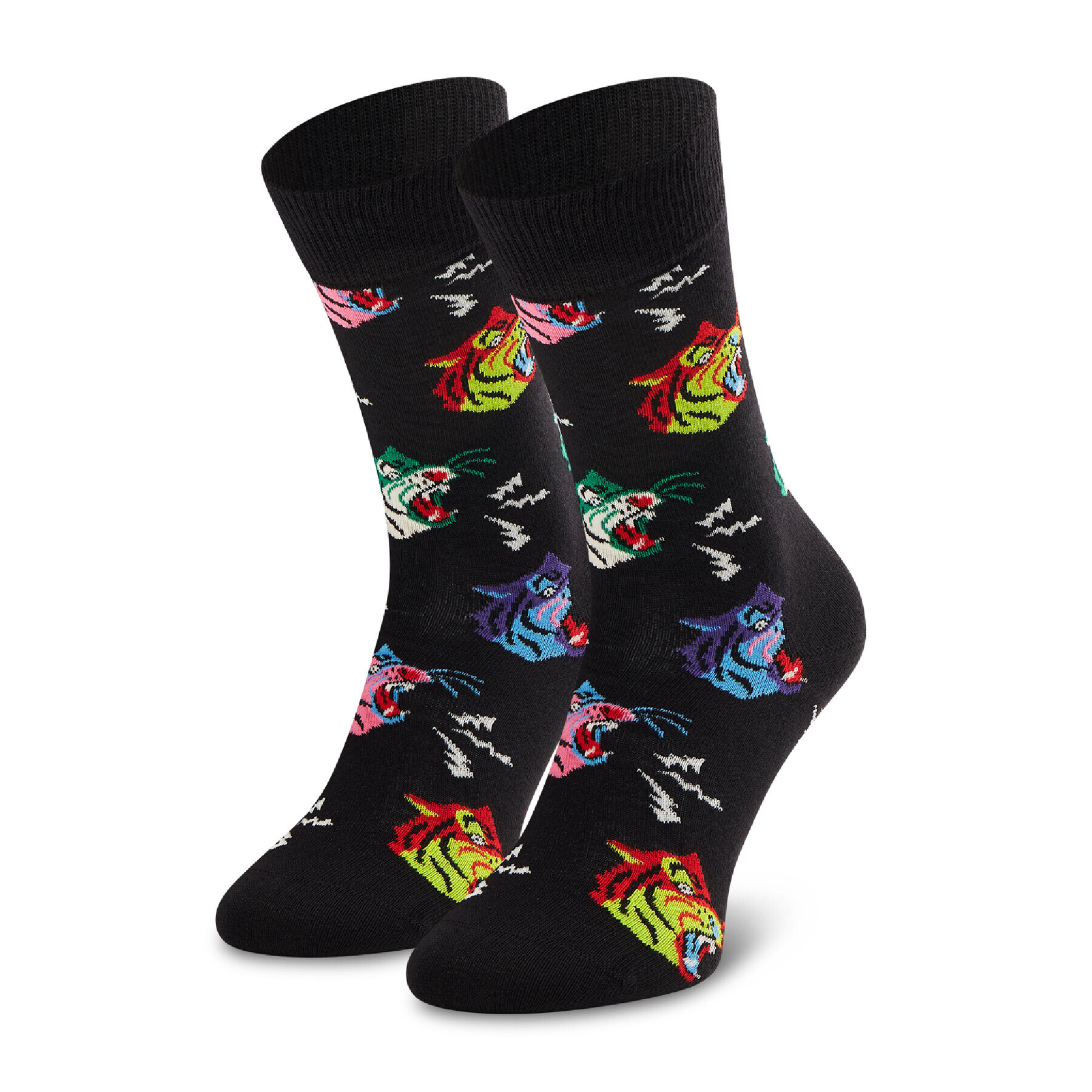 Happy Socks Unisex Magasszárú Zokni TIG01-9300 Fekete - Pepit.hu