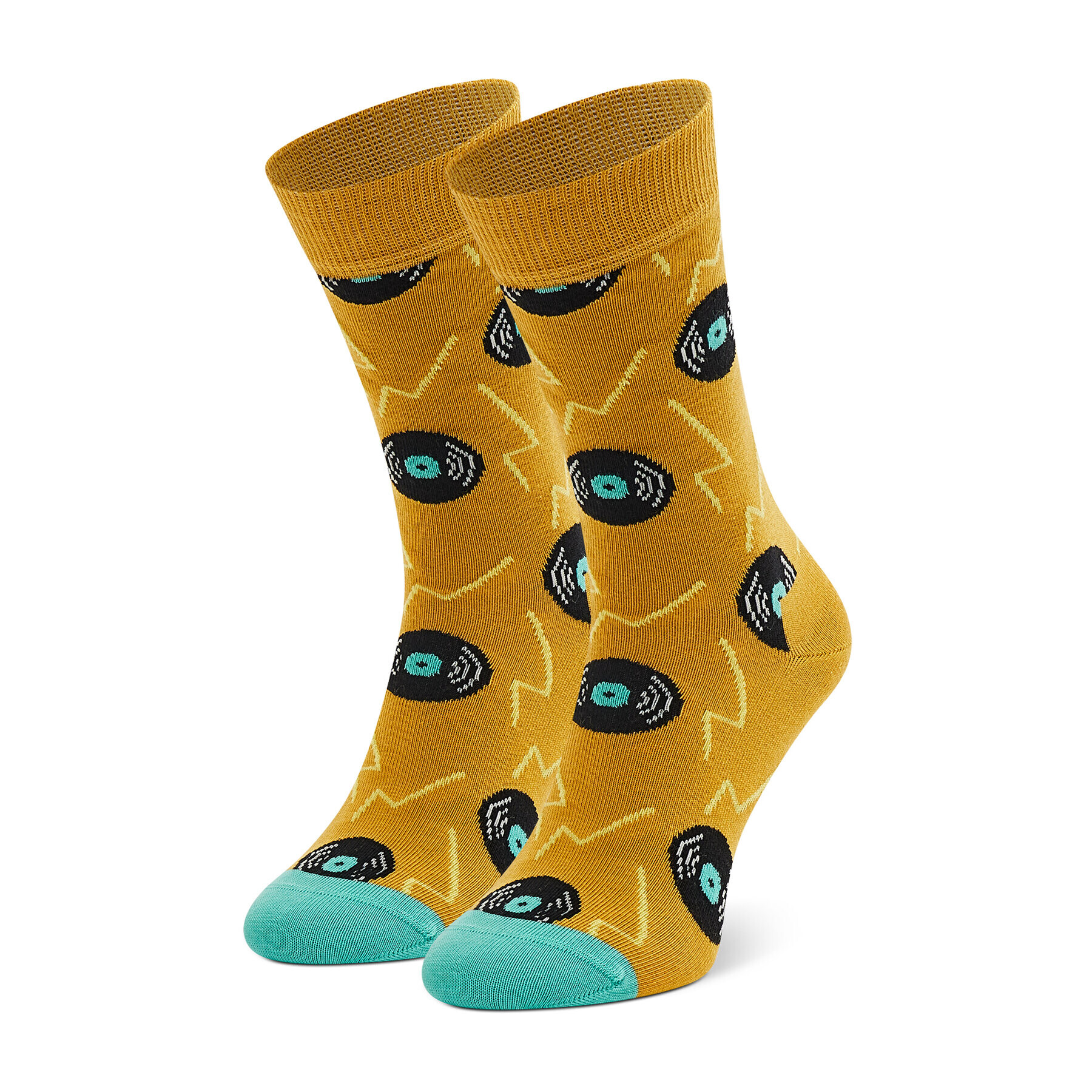 Happy Socks Unisex Magasszárú Zokni VIN01-2400 Sárga - Pepit.hu