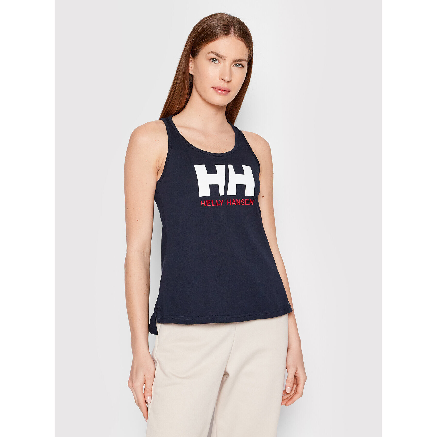 Helly Hansen Felső Logo Singlet 33838 Sötétkék Regular Fit - Pepit.hu