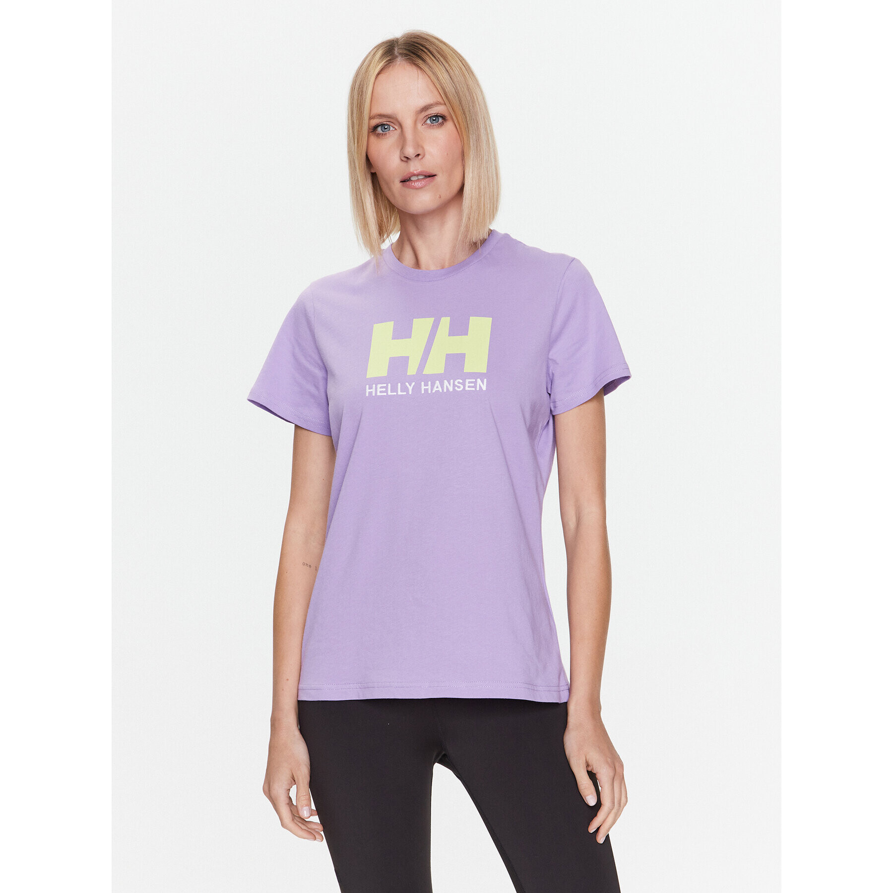 Helly Hansen Póló Logo 34112 Lila Regular Fit - Pepit.hu