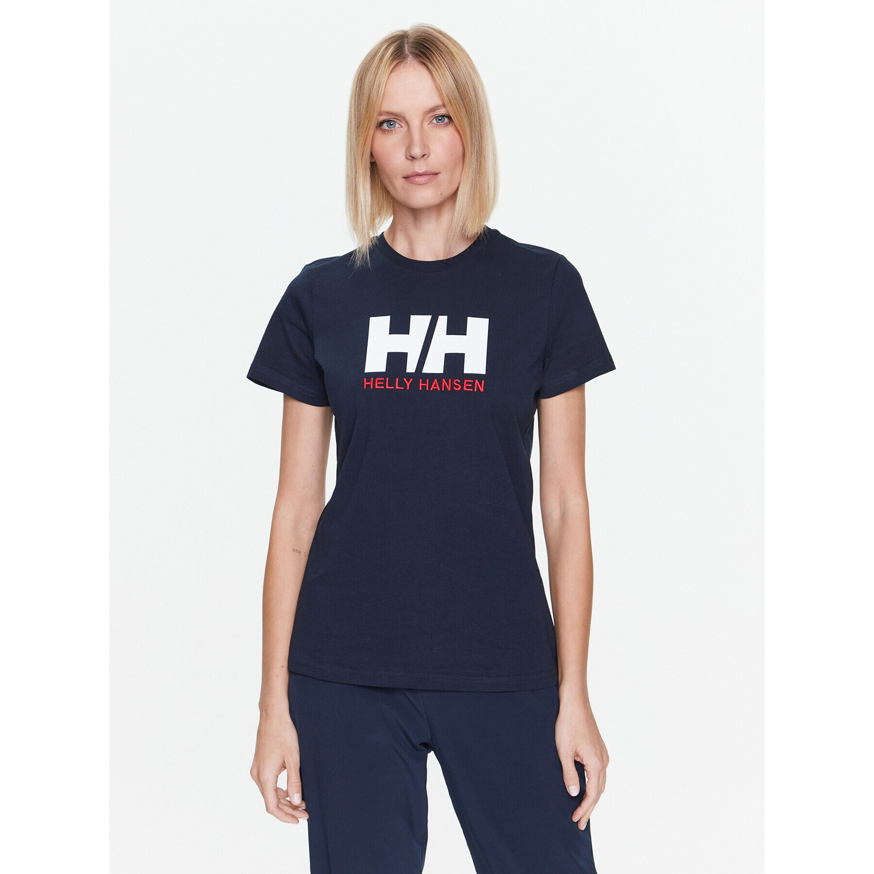 Helly Hansen Póló Logo 34112 Sötétkék Regular Fit - Pepit.hu