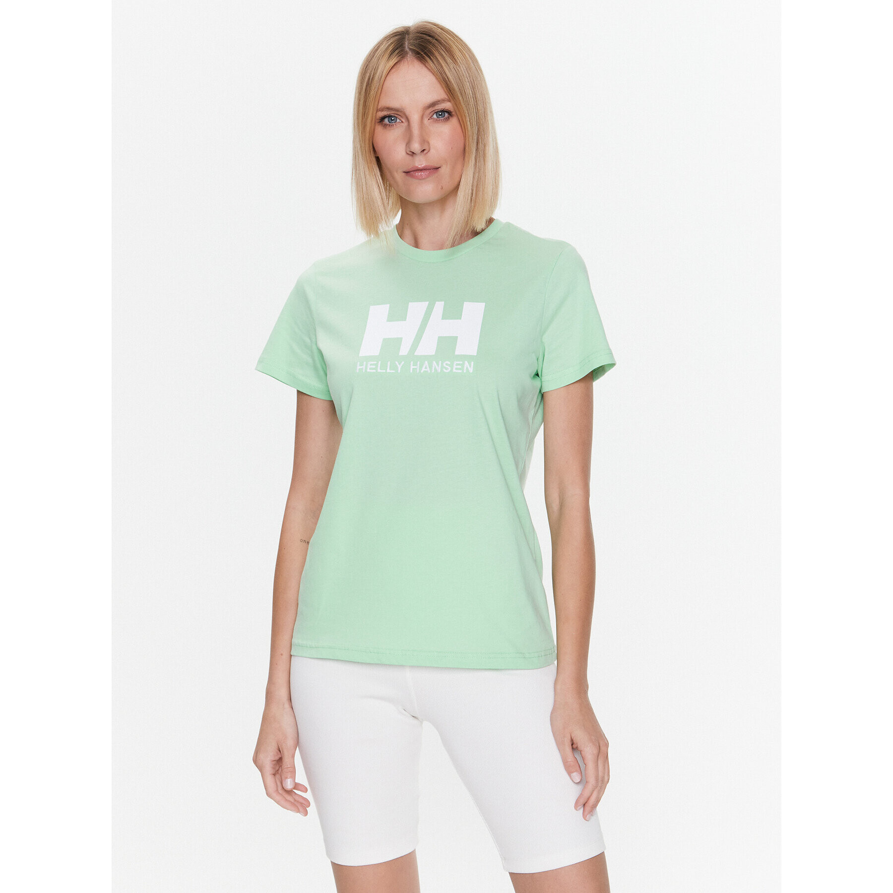 Helly Hansen Póló Logo 34112 Zöld Regular Fit - Pepit.hu