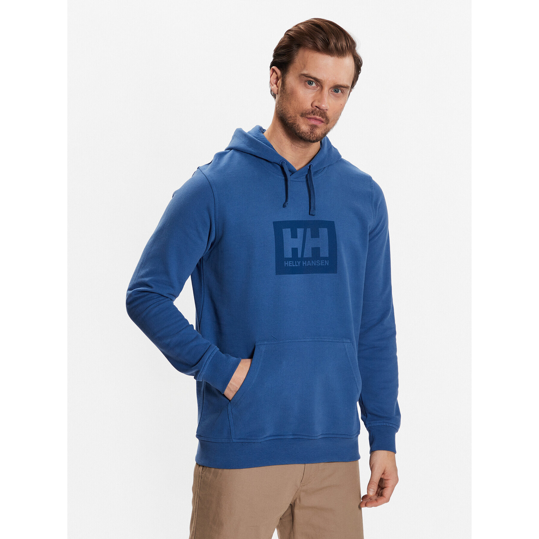 Helly Hansen Pulóver Box 53289 Kék Regular Fit - Pepit.hu