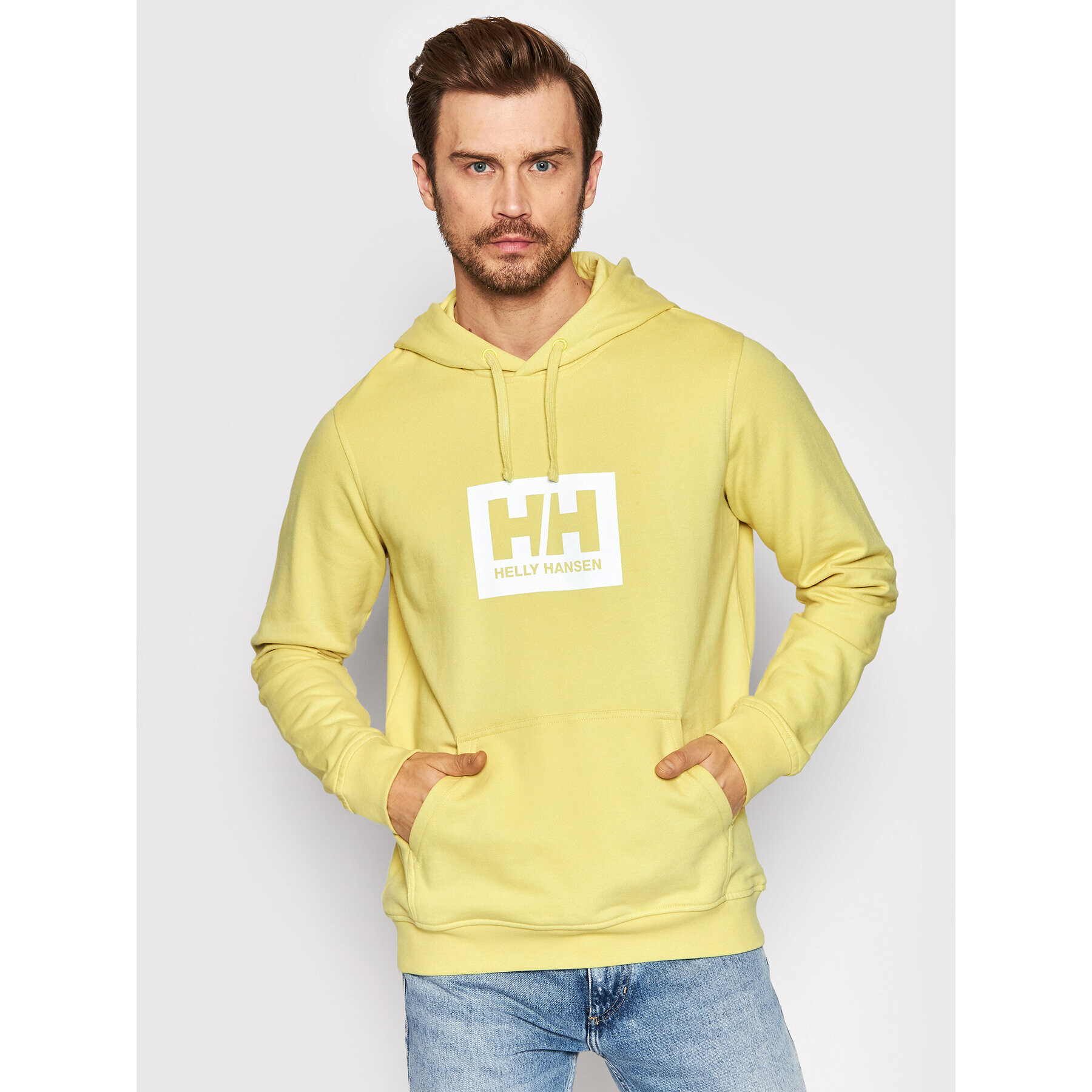 Helly Hansen Pulóver Box 53289 Sárga Regular Fit - Pepit.hu