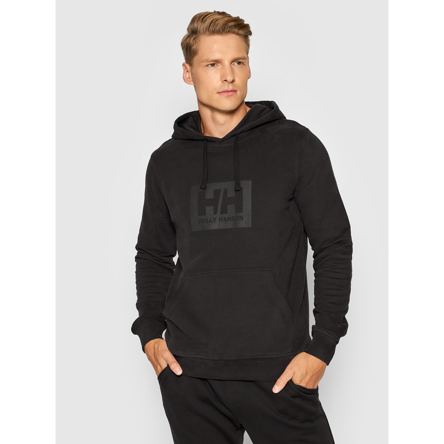 Helly Hansen Pulóver Hh Box 53289 Fekete Regular Fit - Pepit.hu