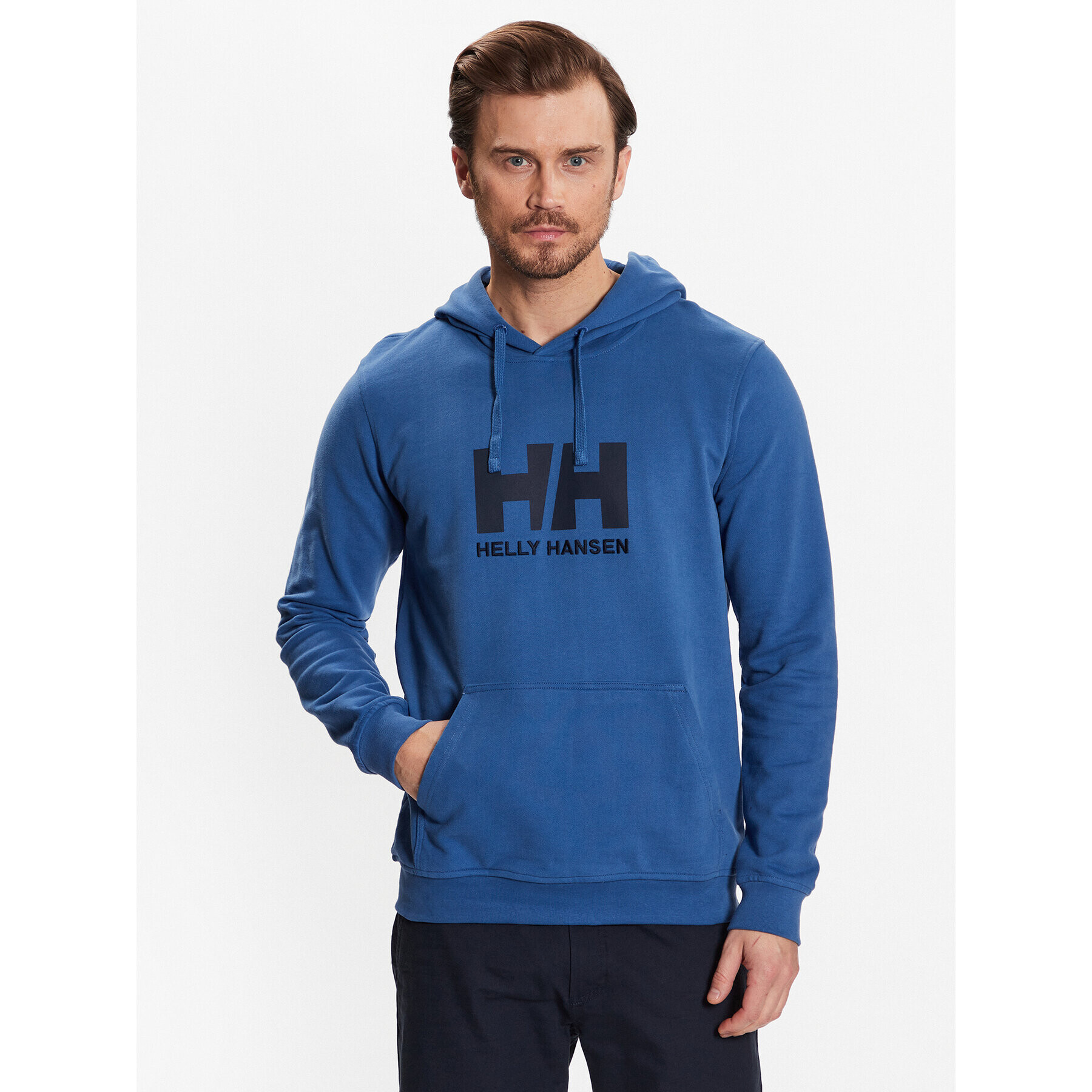 Helly Hansen Pulóver Logo 33977 Kék Regular Fit - Pepit.hu