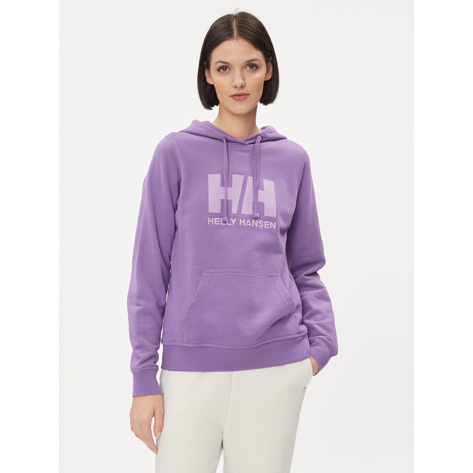 Helly Hansen Pulóver Logo 33978 Lila Regular Fit - Pepit.hu