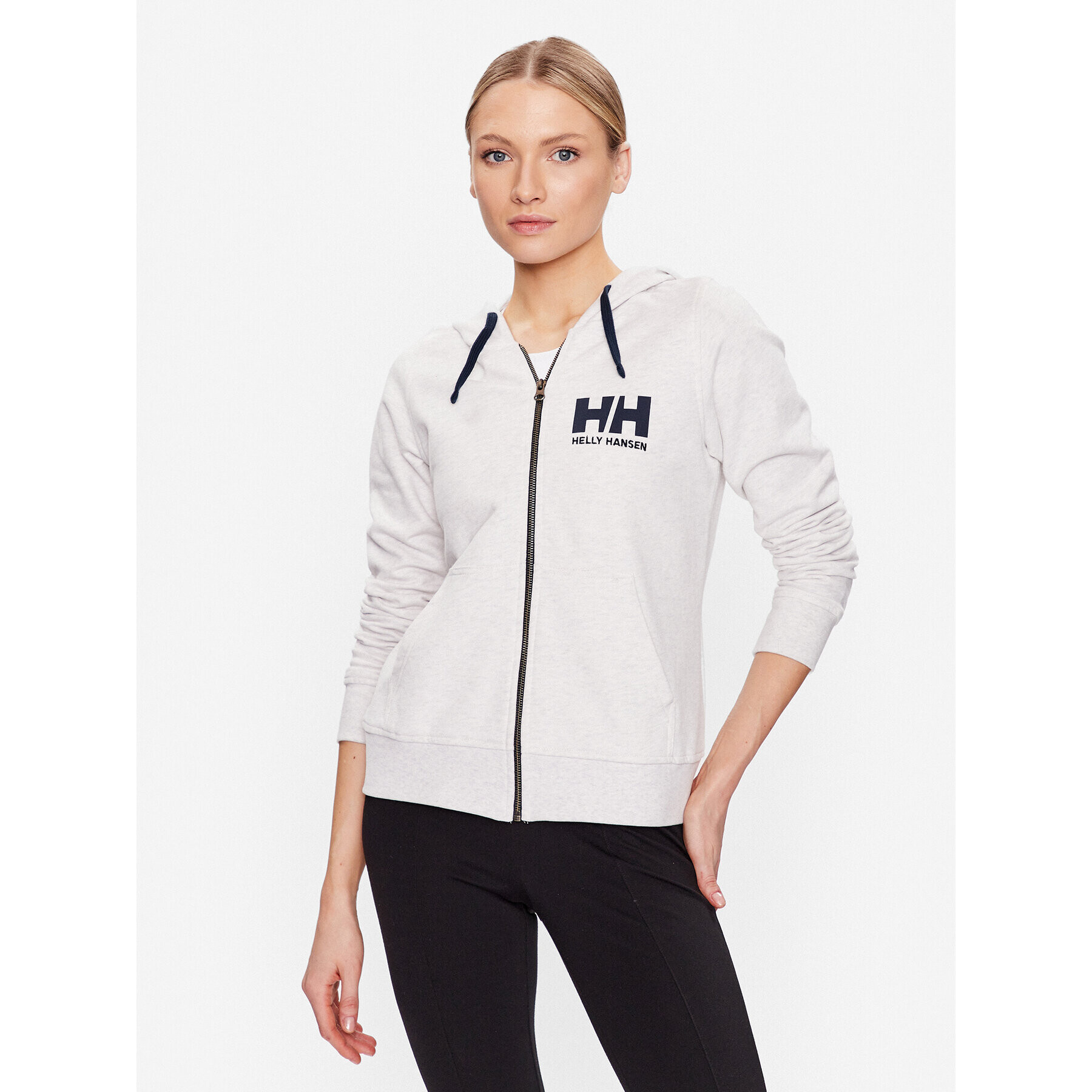 Helly Hansen Pulóver Logo 33994 Ekru Regular Fit - Pepit.hu