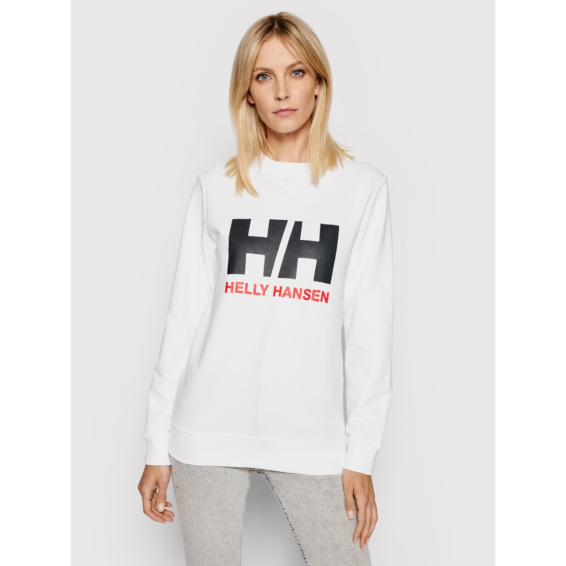 Helly Hansen Pulóver Logo Crew Sweat 34003 Fehér Regular Fit - Pepit.hu