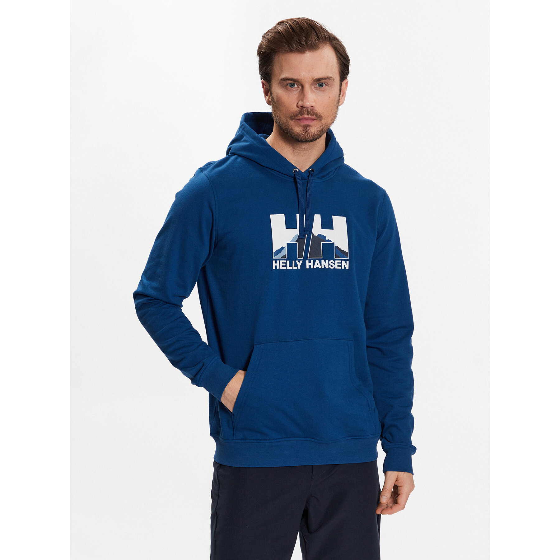 Helly Hansen Pulóver Nord Graphic 62975 Kék Regular Fit - Pepit.hu