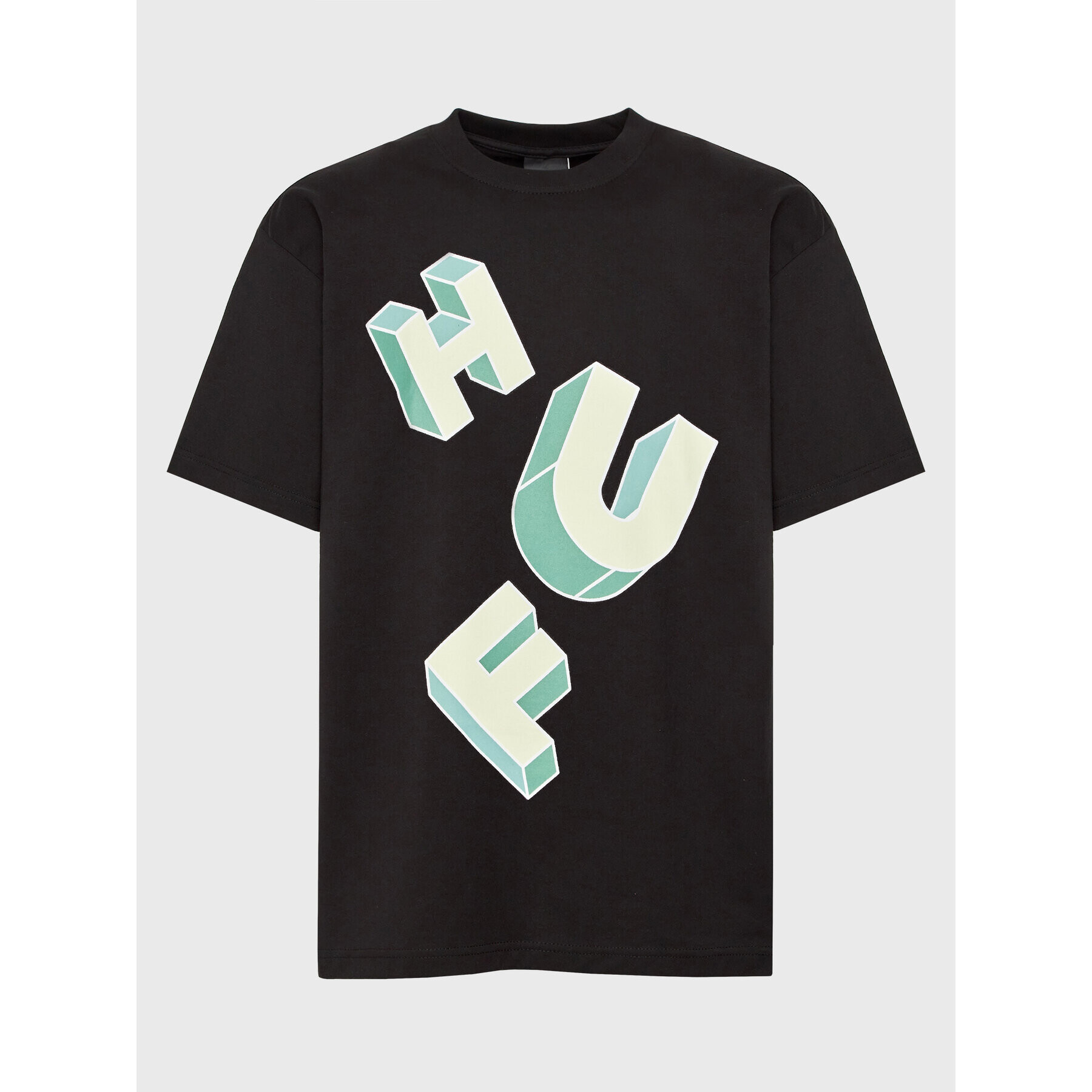 HUF Póló Abecedarian TS01949 Fekete Regular Fit - Pepit.hu