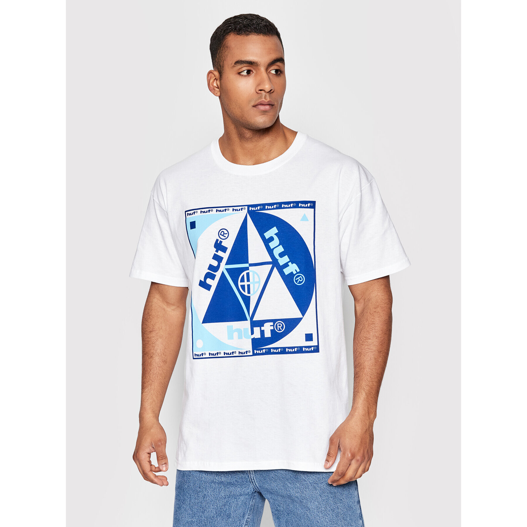 HUF Póló Blue Code TS01639 Fehér Regular Fit - Pepit.hu