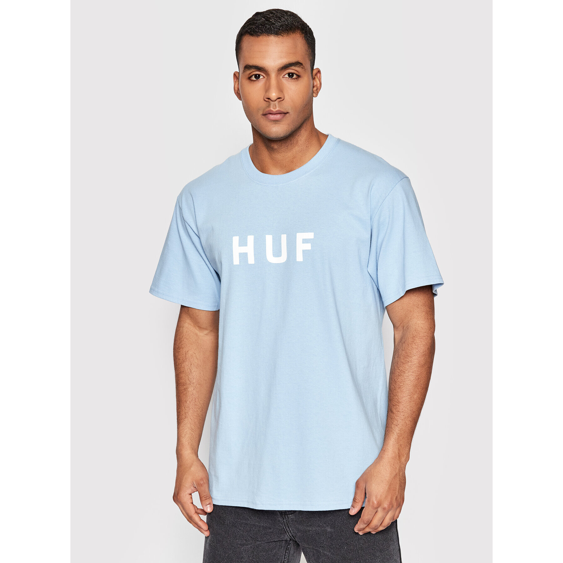 HUF Póló Essentials Og Logo TS01752 Kék Regular Fit - Pepit.hu