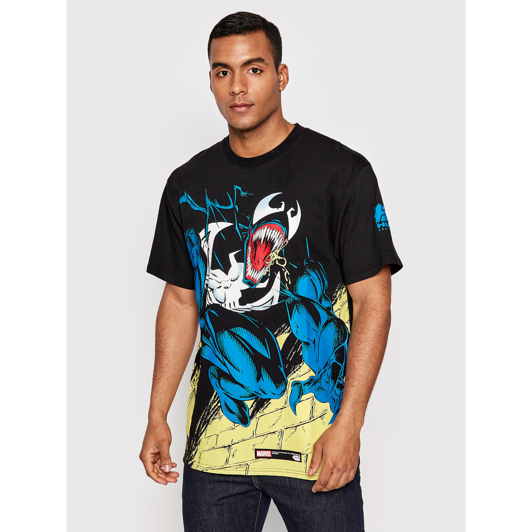 HUF Póló MARVEL Venom TS01891 Fekete Regular Fit - Pepit.hu