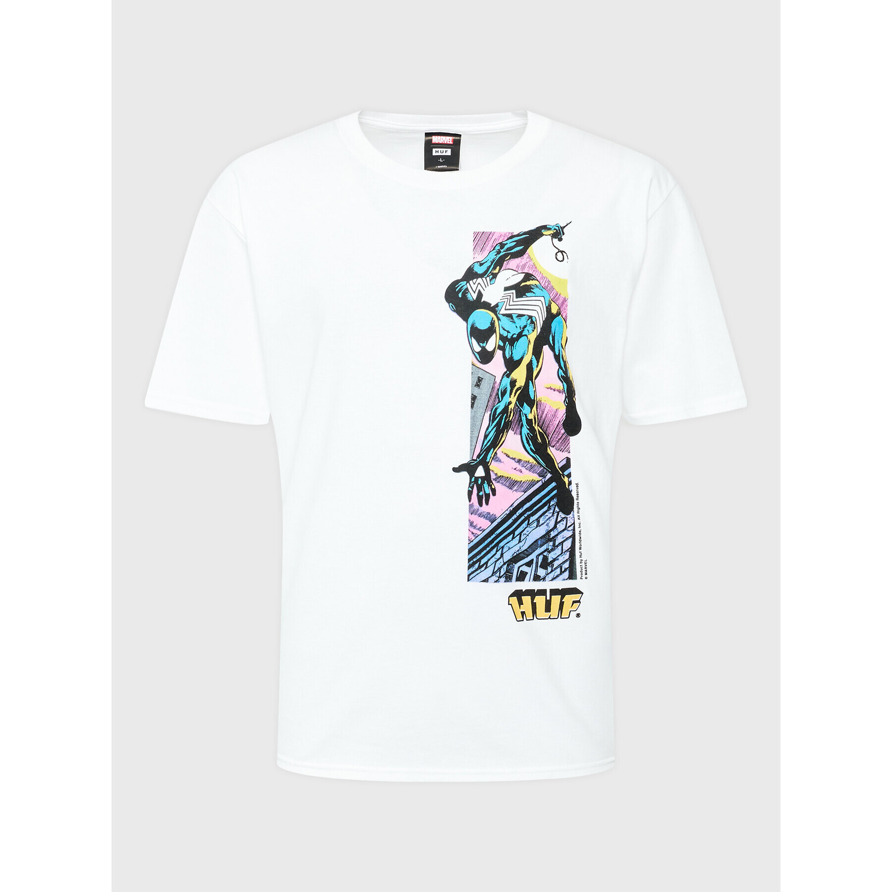 HUF Póló MARVEL Web Of TS02062 Fehér Regular Fit - Pepit.hu