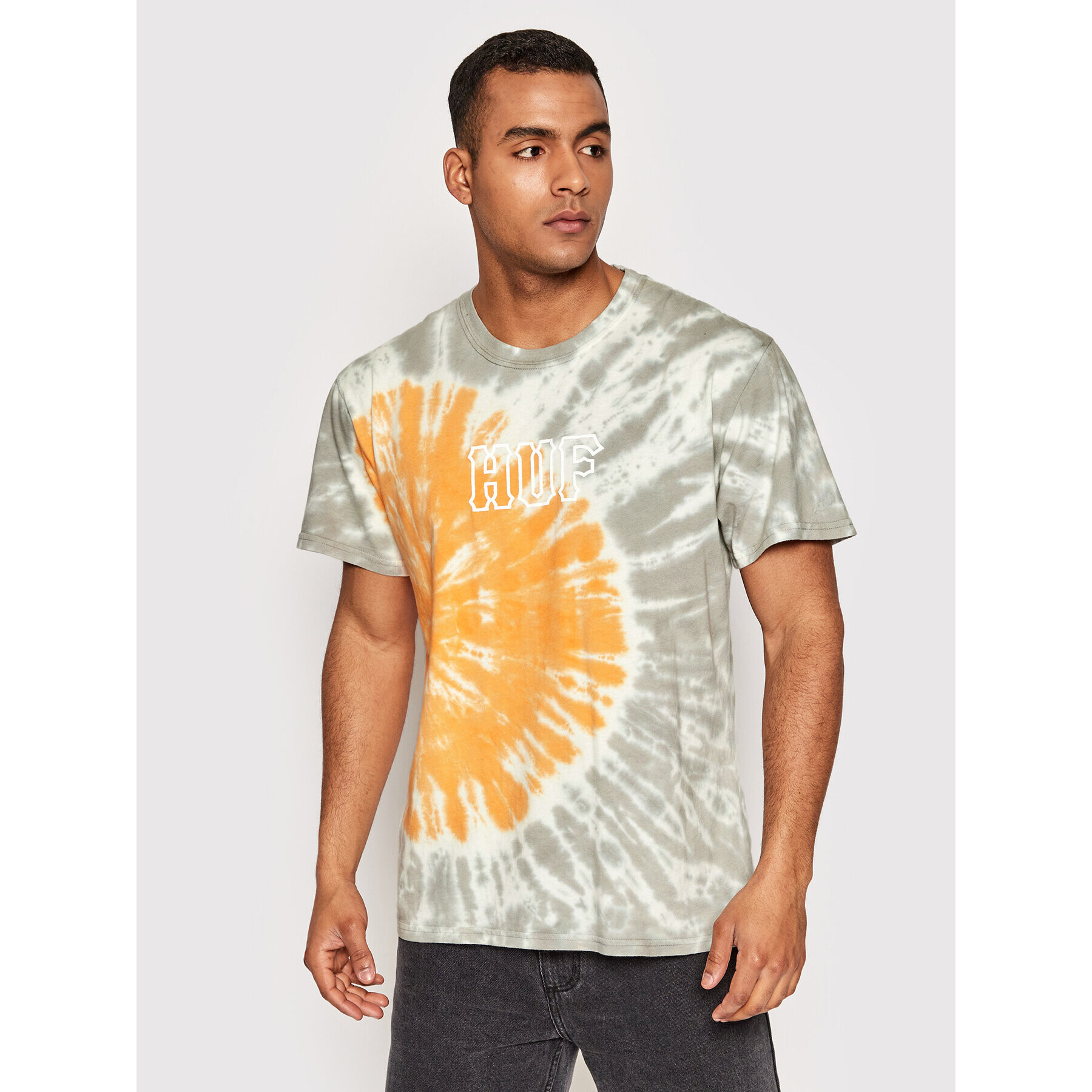 HUF Póló Sf Dye TS01630 Narancssárga Regular Fit - Pepit.hu