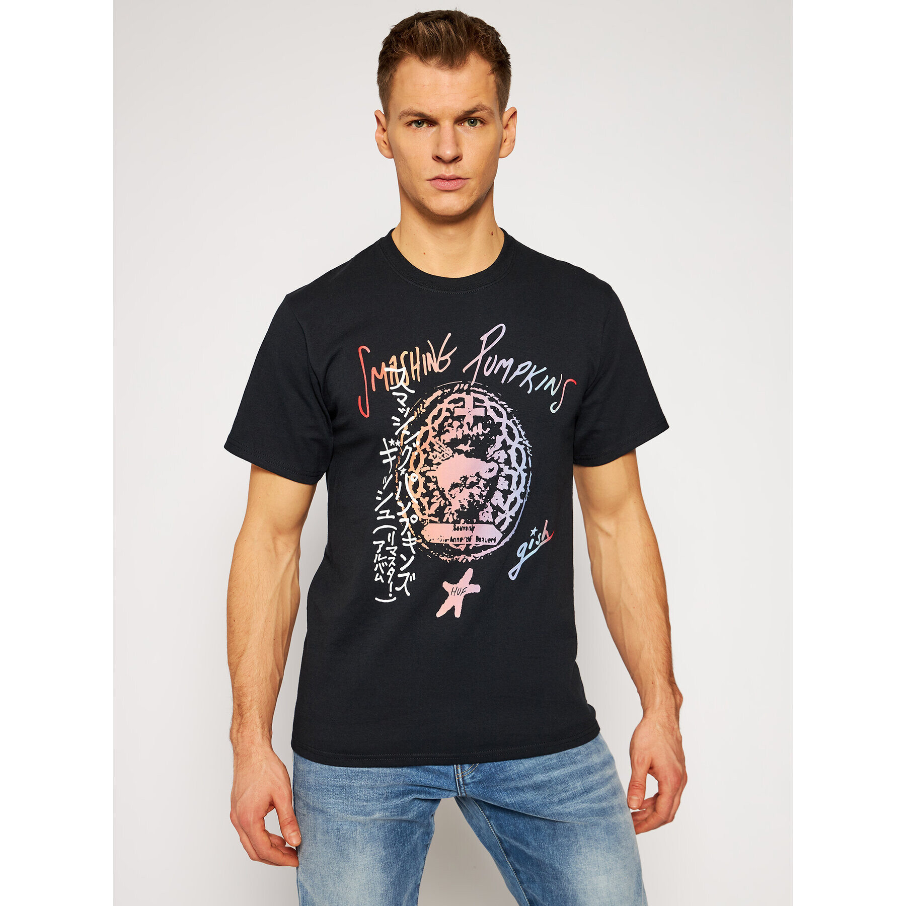 HUF Póló THE SMASHING PUMPKINS Gish Tee TS01403 Fekete Regular Fit - Pepit.hu