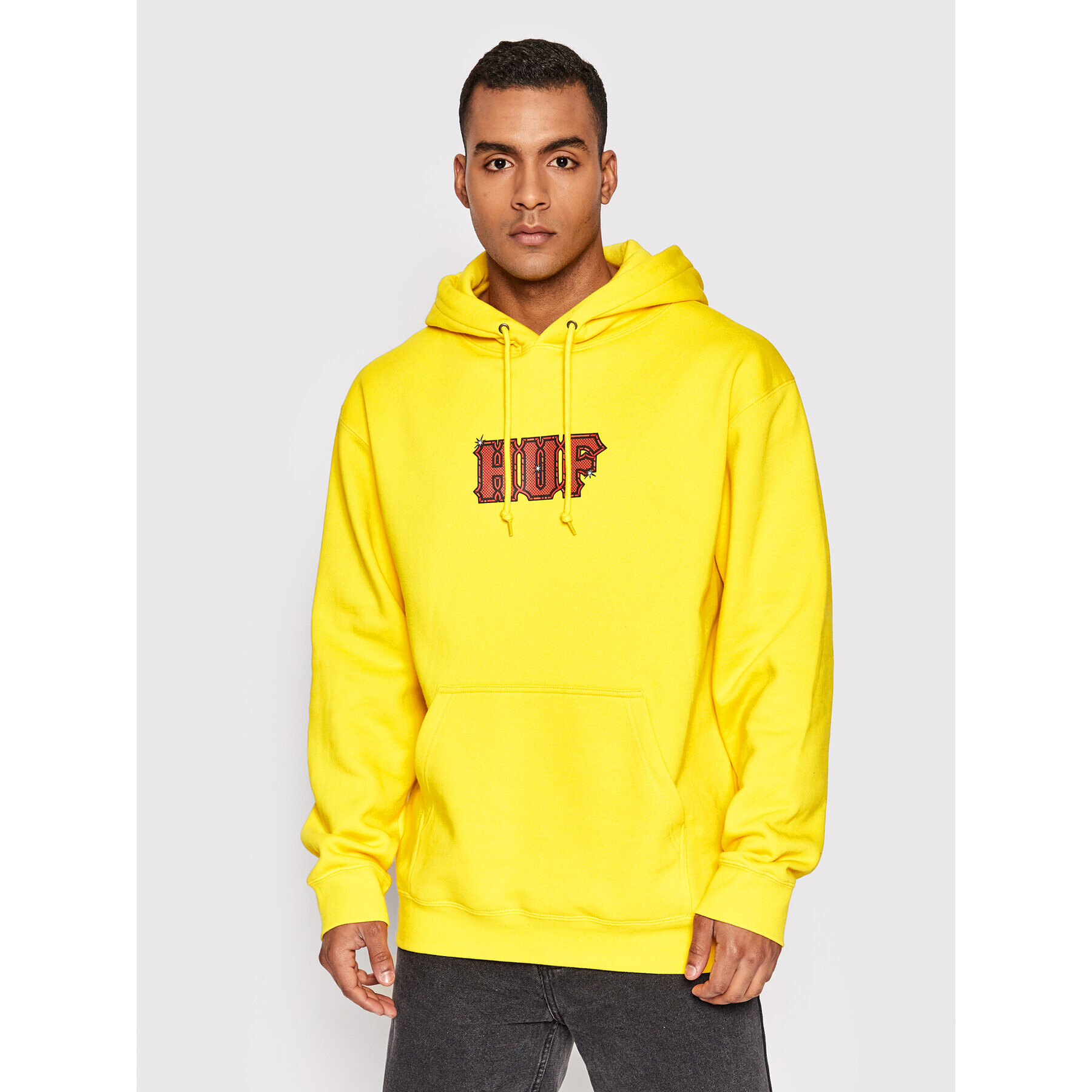 HUF Pulóver Amazing PF00457 Sárga Regular Fit - Pepit.hu