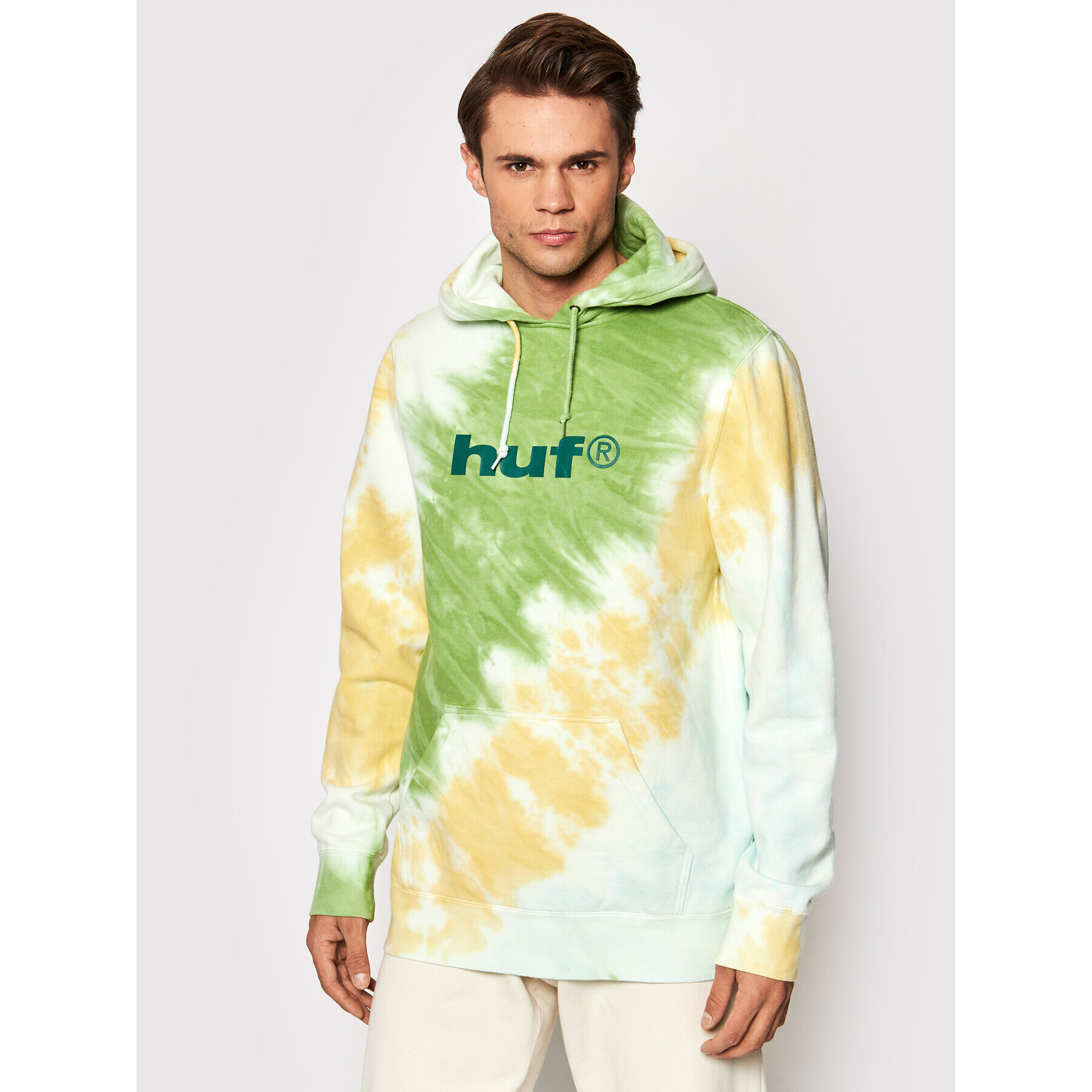 HUF Pulóver Lo-Fi Tiedye PF00393 Színes Regular Fit - Pepit.hu