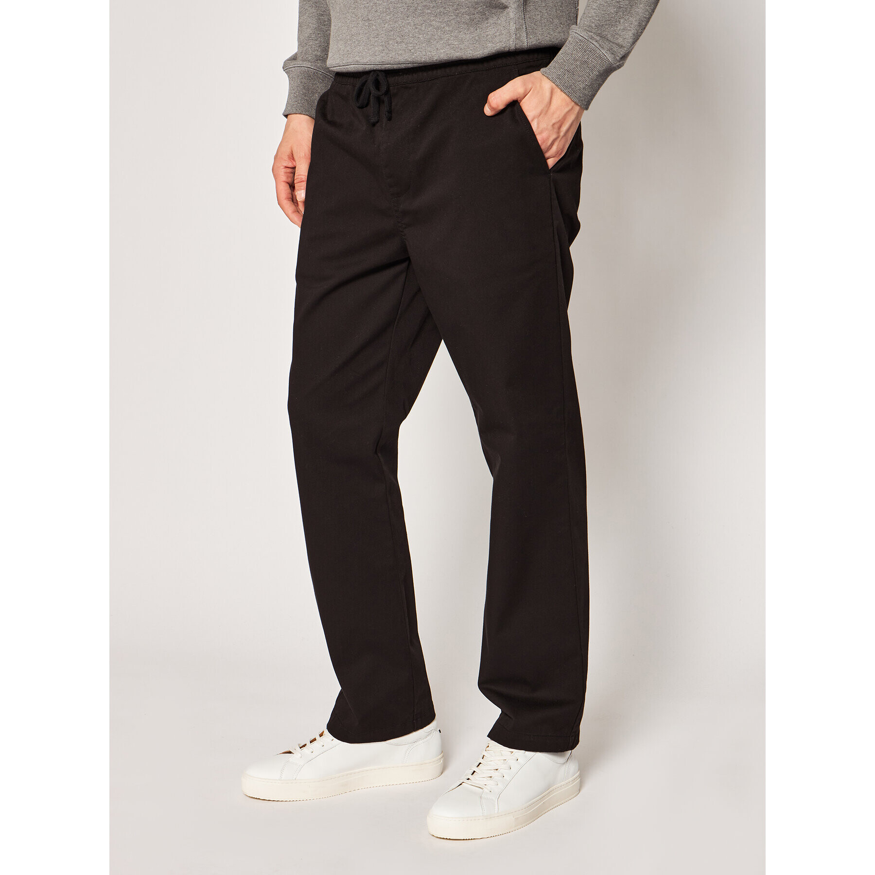 HUF Szövet nadrág Easy PT00113 Fekete Regular Fit - Pepit.hu