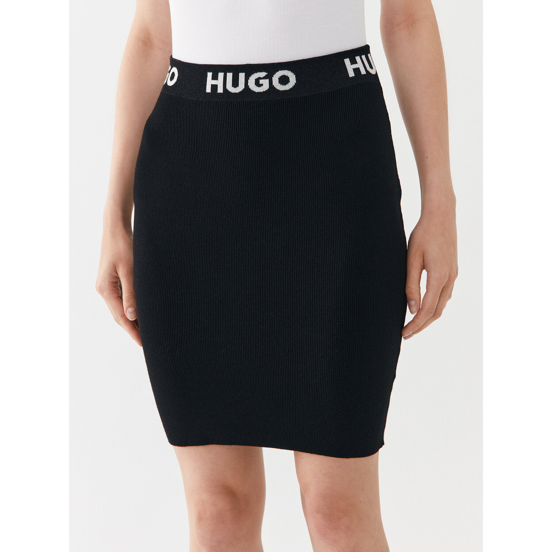 Hugo Ceruzaszoknya Sarmola 50493756 Fekete Slim Fit - Pepit.hu