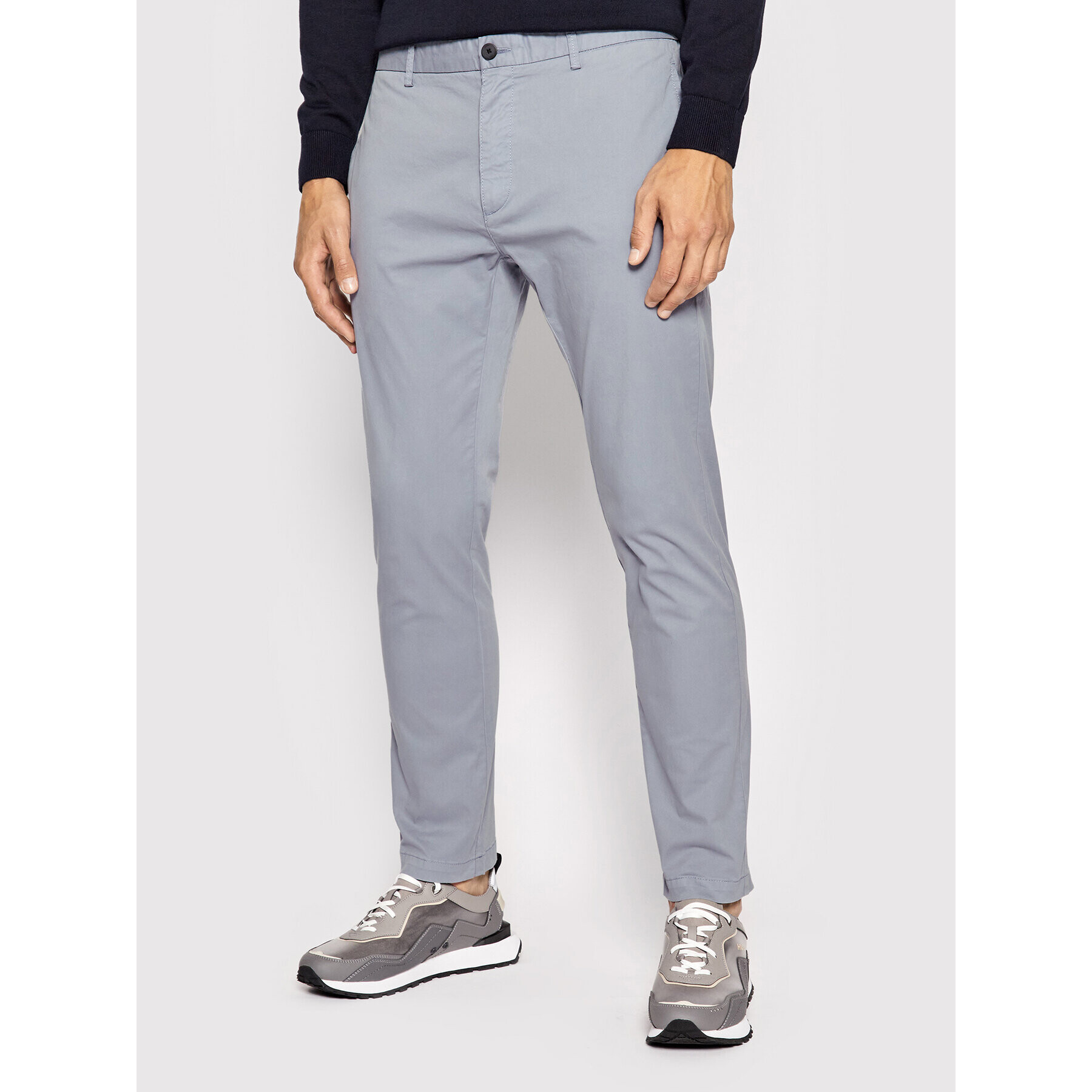 Hugo Chinos David222D 50468314 Szürke Slim Fit - Pepit.hu