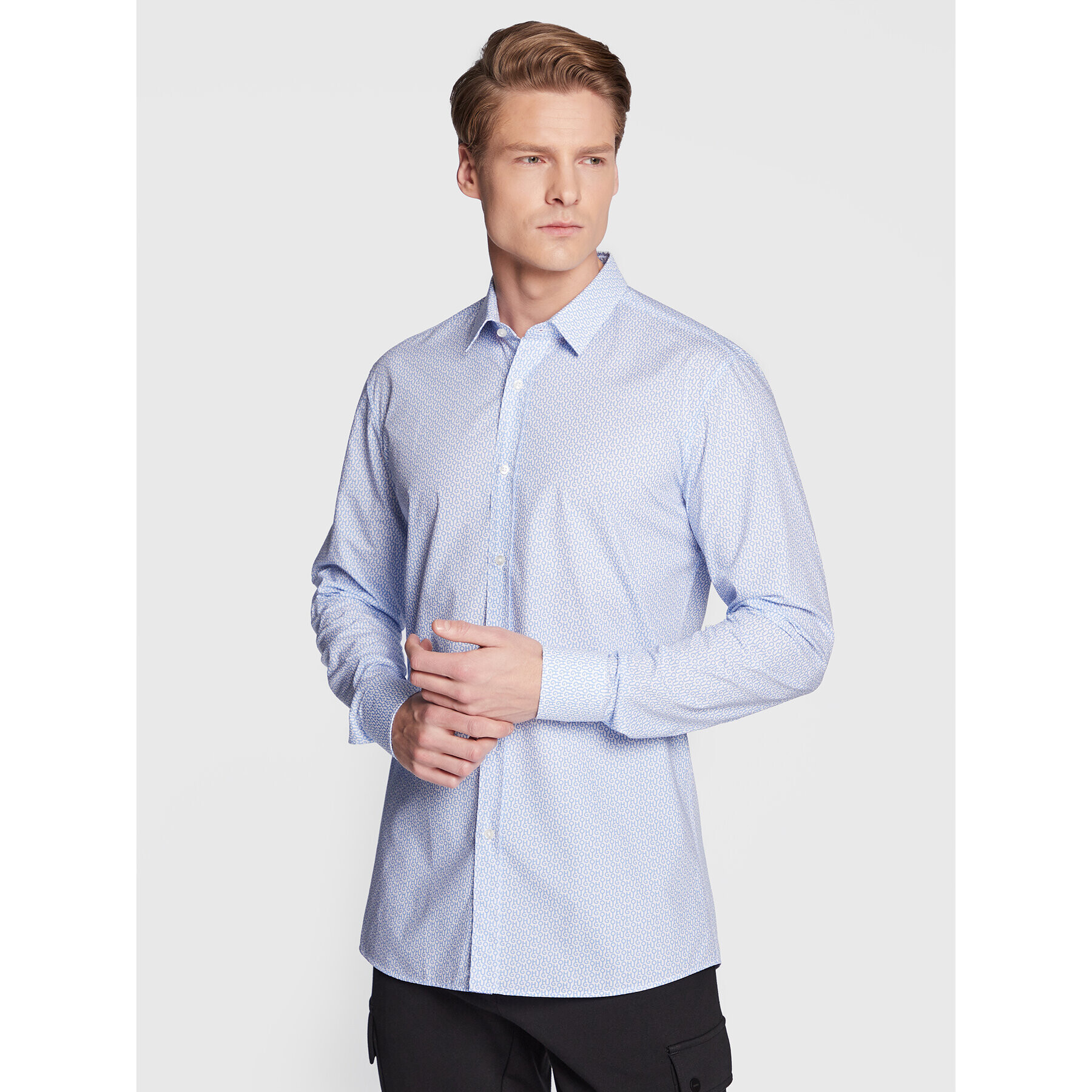 Hugo Ing Elisha02 50478253 Kék Extra Slim Fit - Pepit.hu