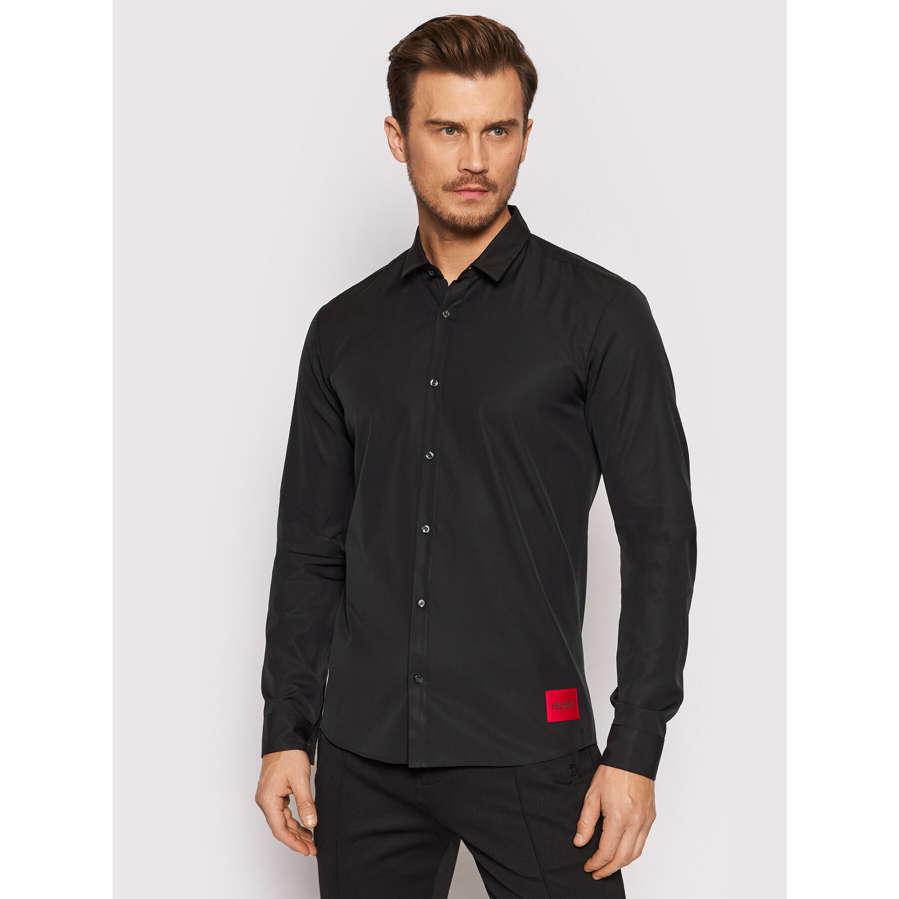 Hugo Ing Ero3-W 50450179 Fekete Extra Slim Fit - Pepit.hu