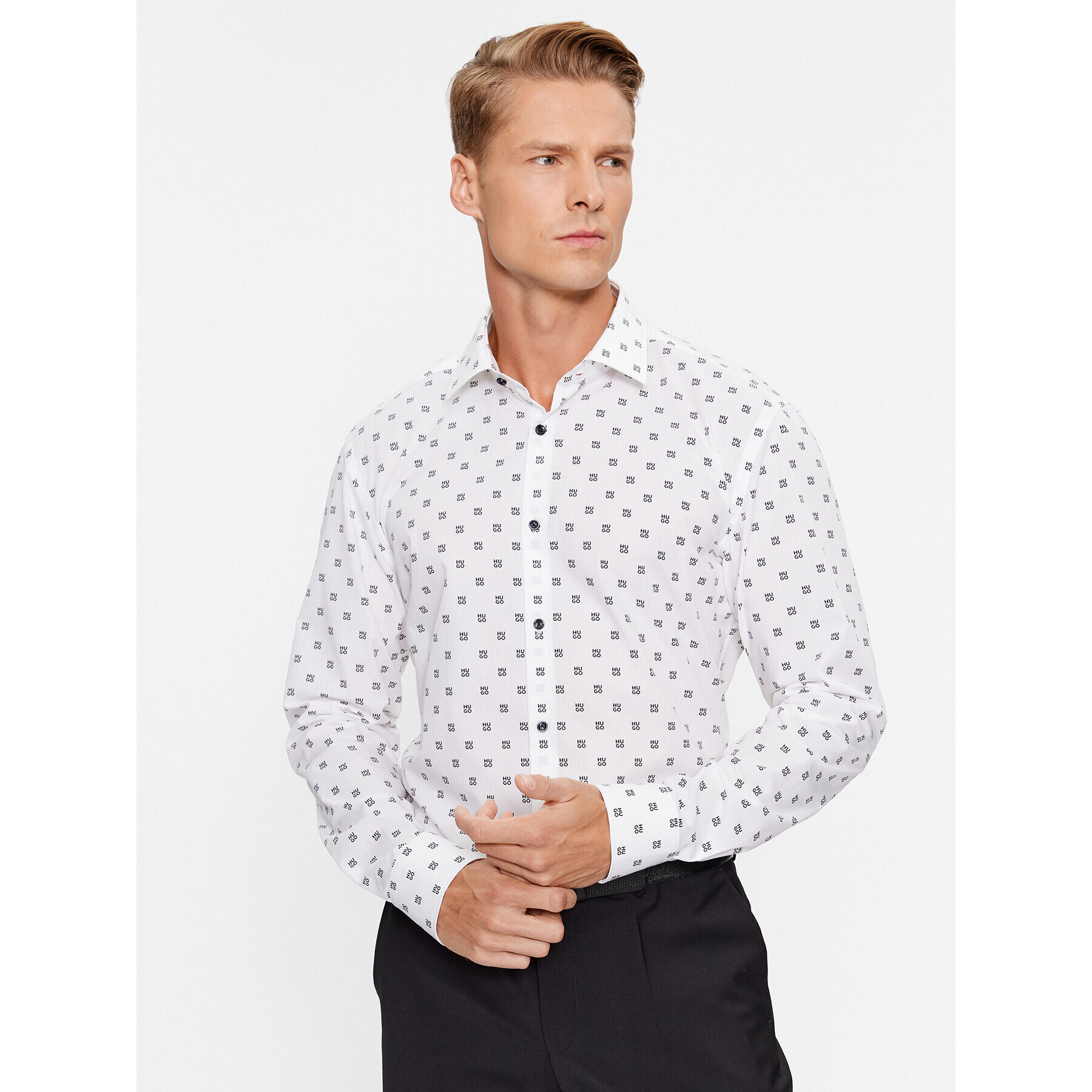 Hugo Ing Kenno 50500961 Fehér Slim Fit - Pepit.hu