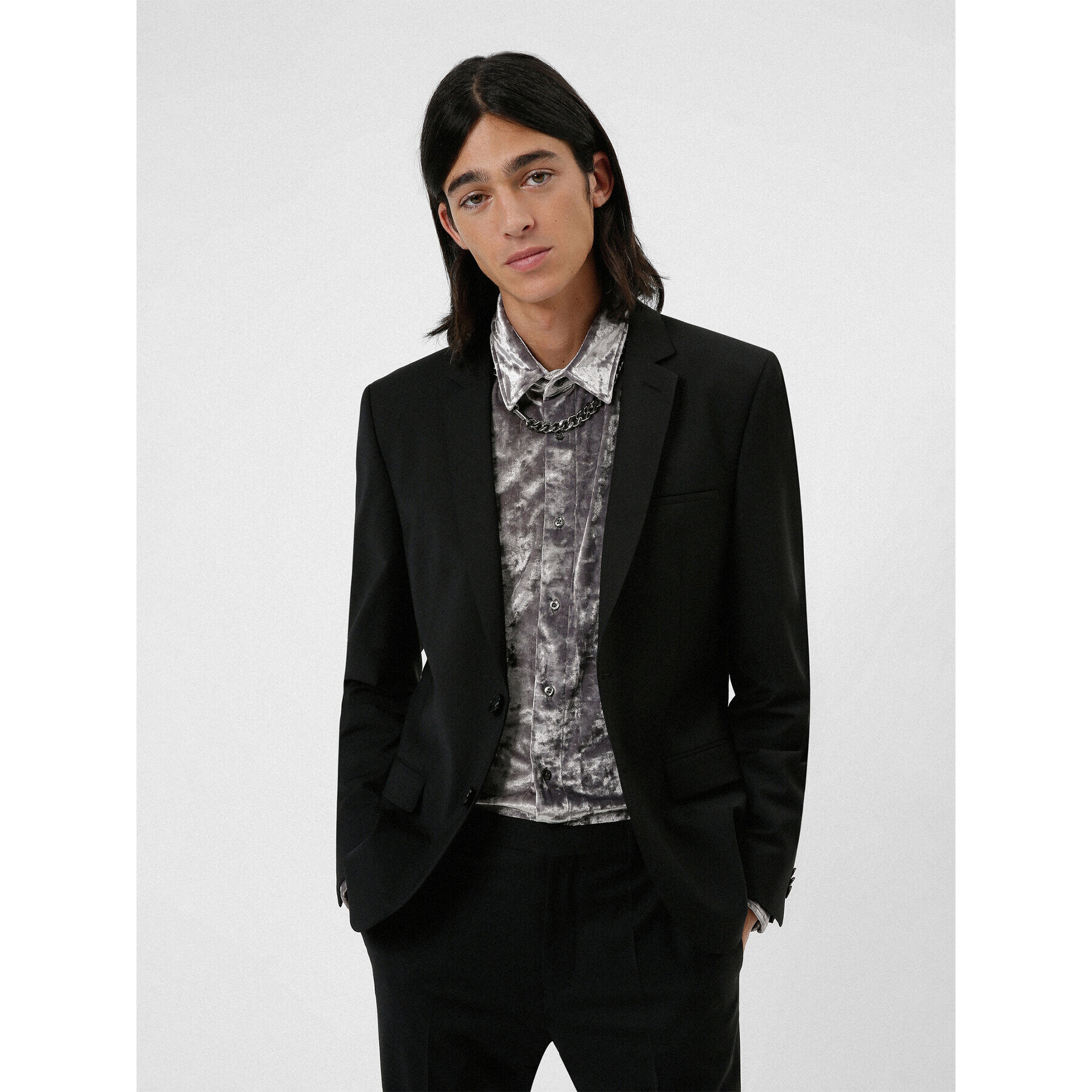 Hugo Öltöny 50450994 Fekete Extra Slim Fit - Pepit.hu