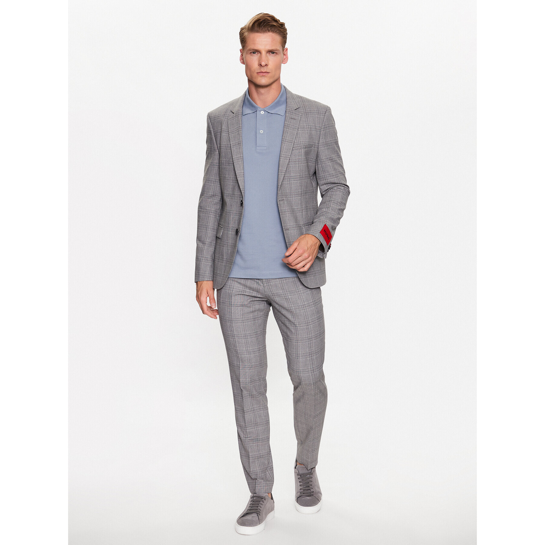 Hugo Öltöny 50490975 Szürke Extra Slim Fit - Pepit.hu